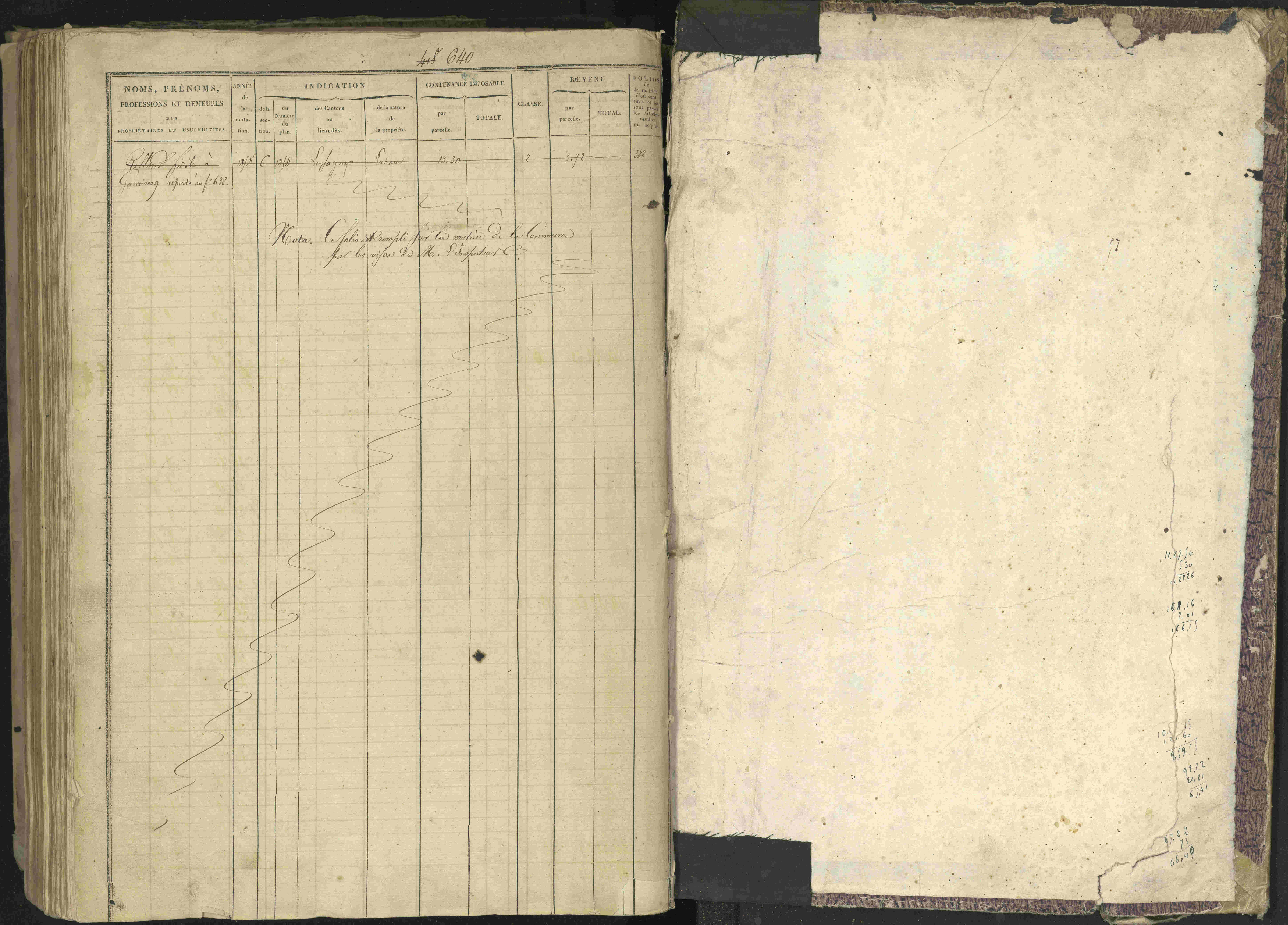 Bréziers - 3 P 273/2 - 3 P 273/2 - Matrice, folios 1-640. 