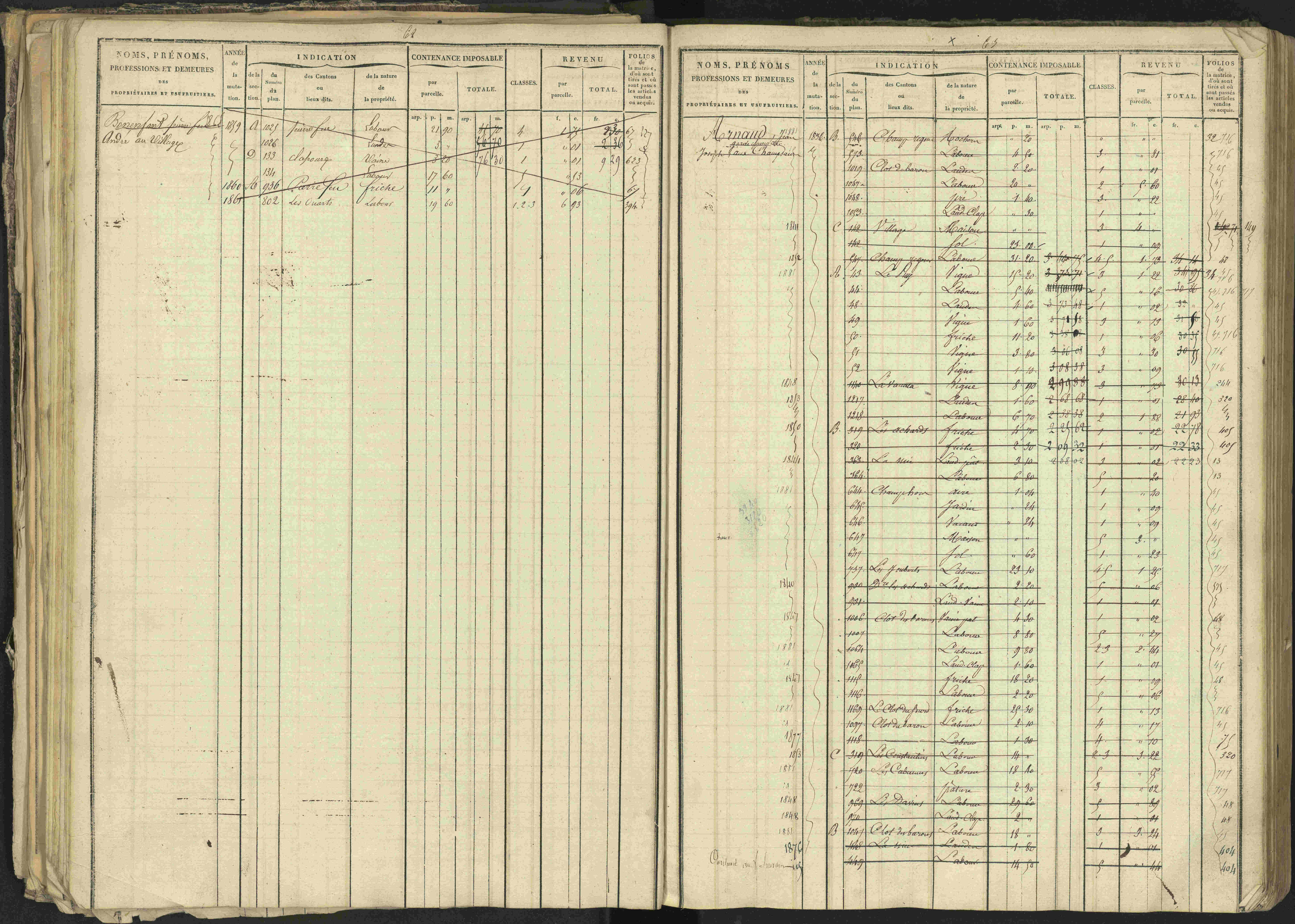Bréziers - 3 P 273/2 - 3 P 273/2 - Matrice, folios 1-640. 