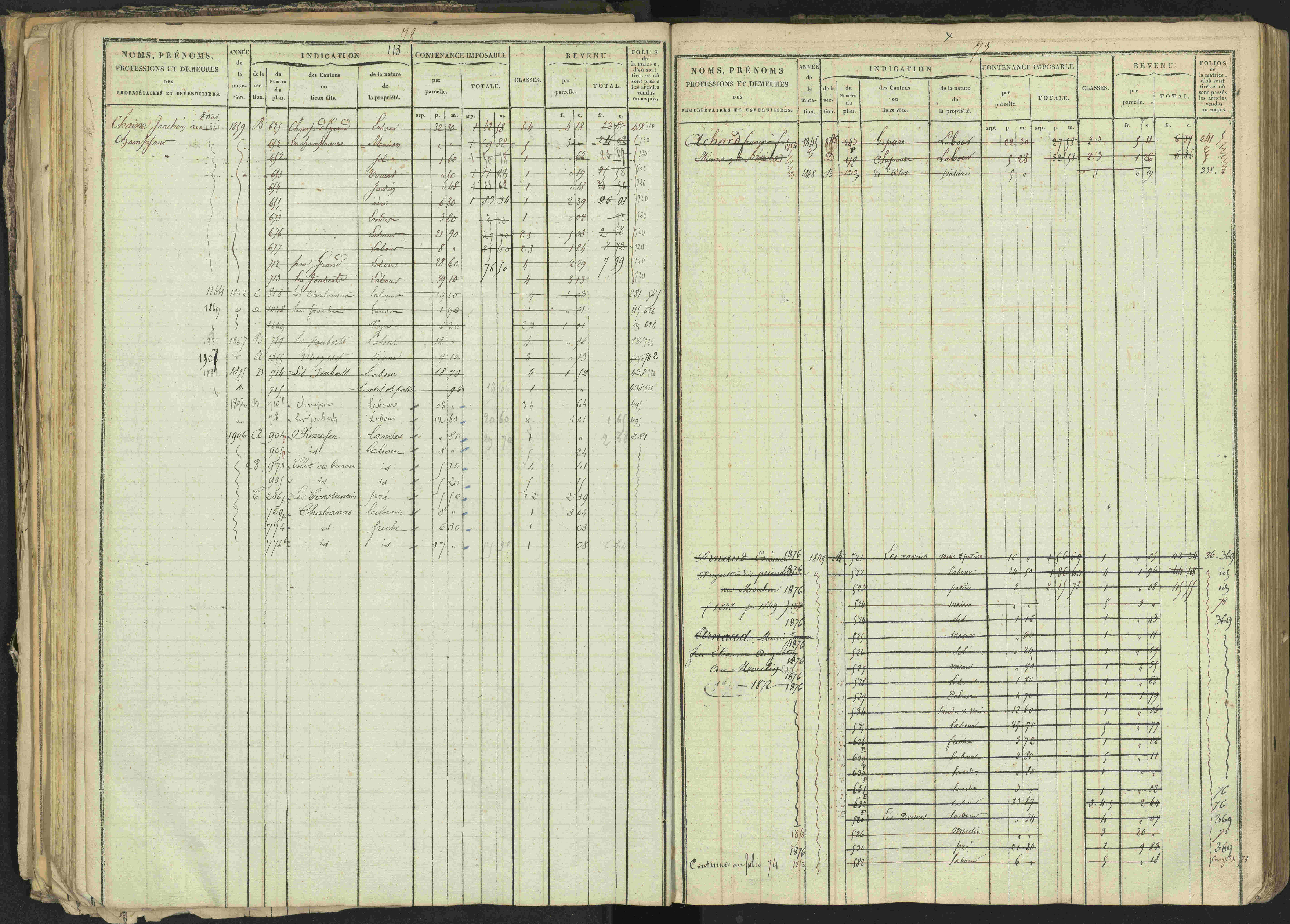 Bréziers - 3 P 273/2 - 3 P 273/2 - Matrice, folios 1-640. 