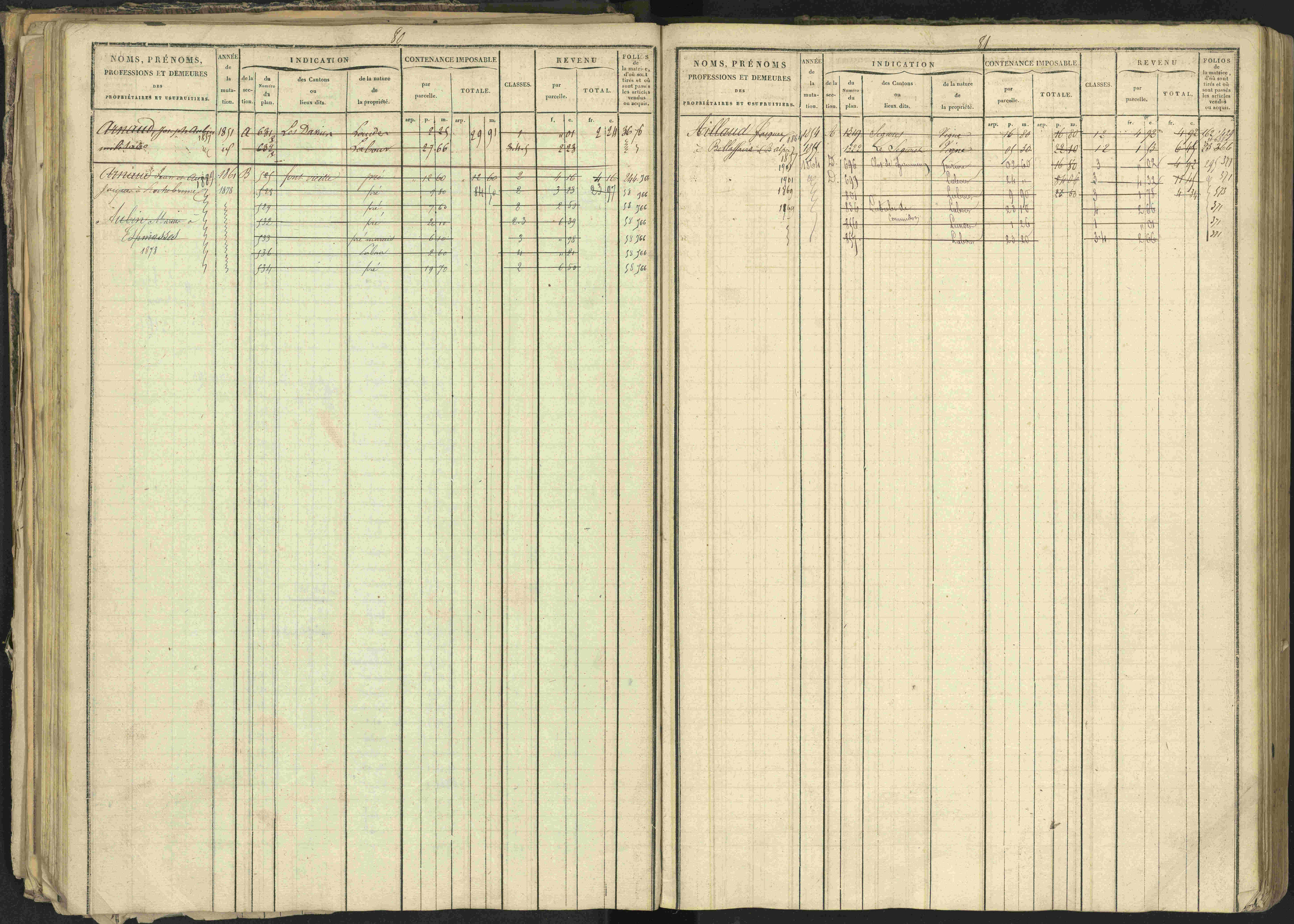 Bréziers - 3 P 273/2 - 3 P 273/2 - Matrice, folios 1-640. 
