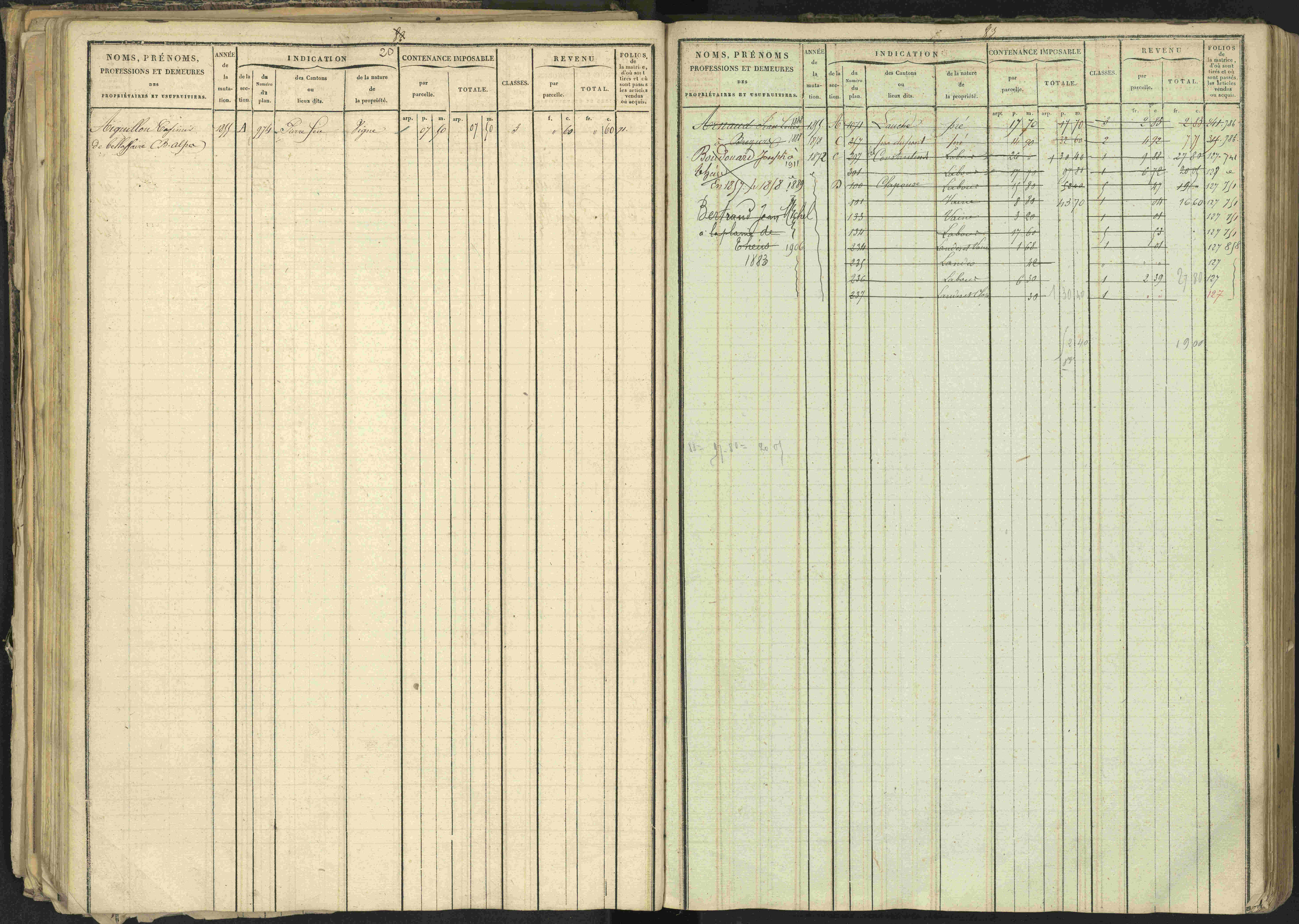 Bréziers - 3 P 273/2 - 3 P 273/2 - Matrice, folios 1-640. 