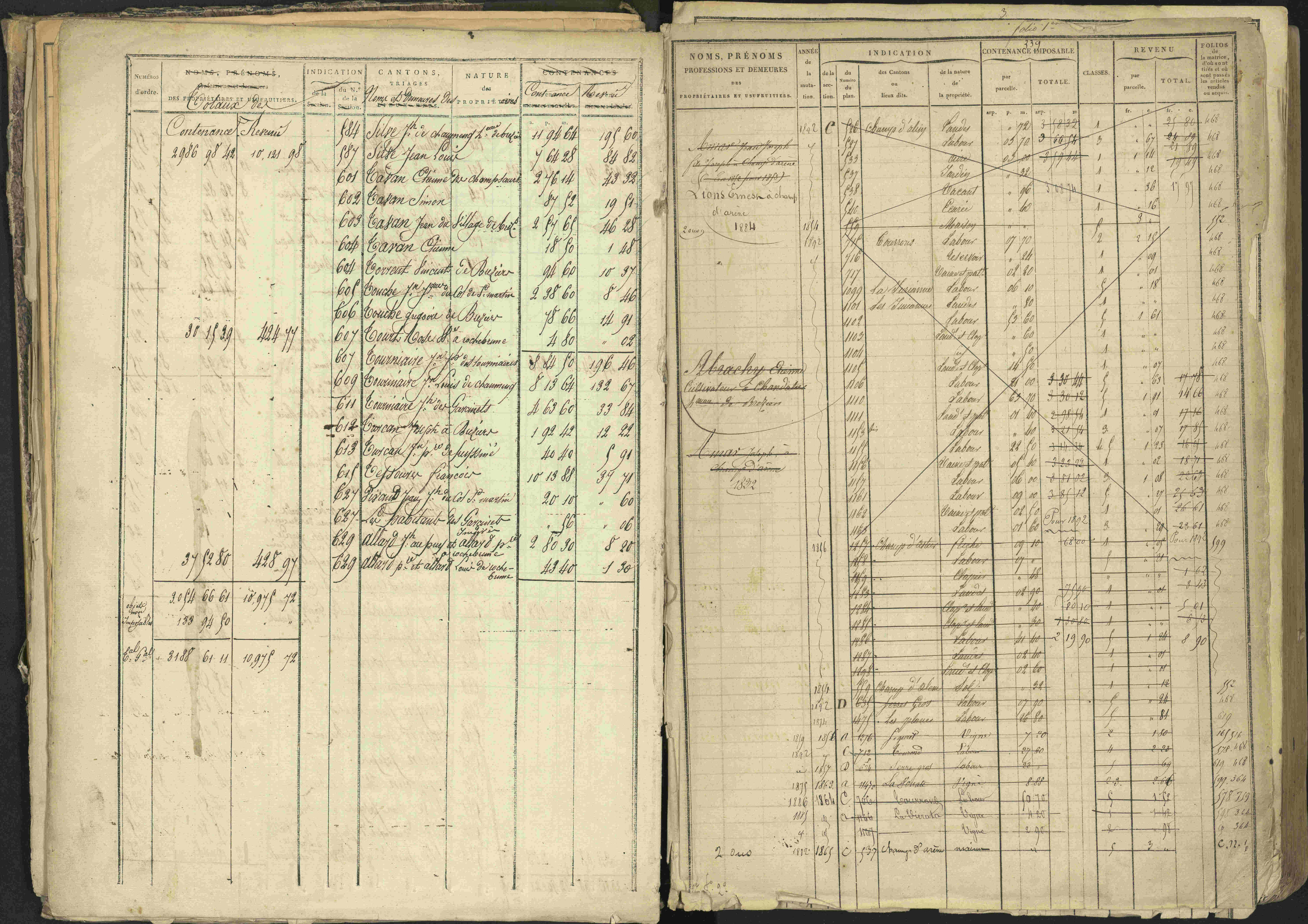 Bréziers - 3 P 273/2 - 3 P 273/2 - Matrice, folios 1-640. 
