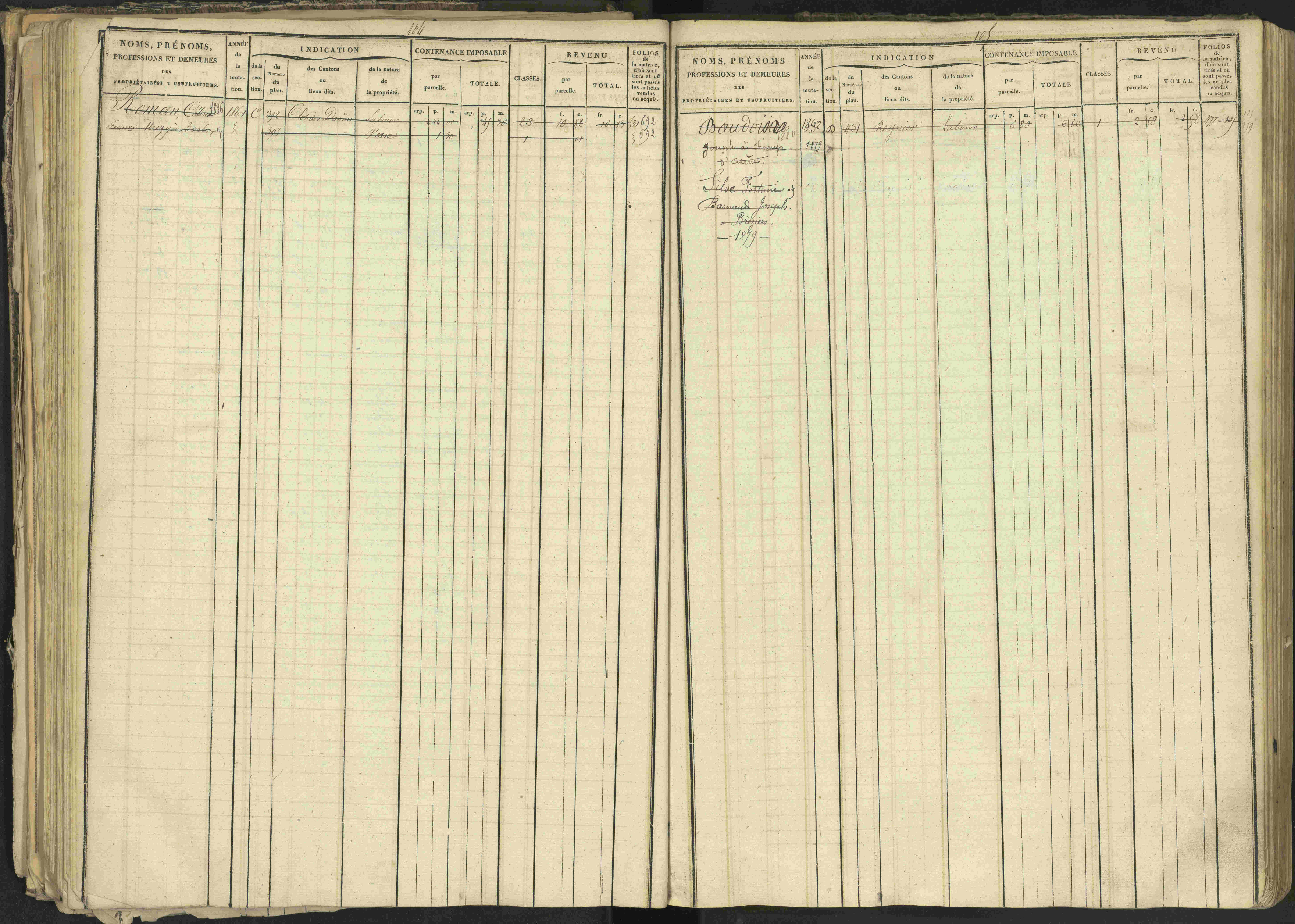 Bréziers - 3 P 273/2 - 3 P 273/2 - Matrice, folios 1-640. 