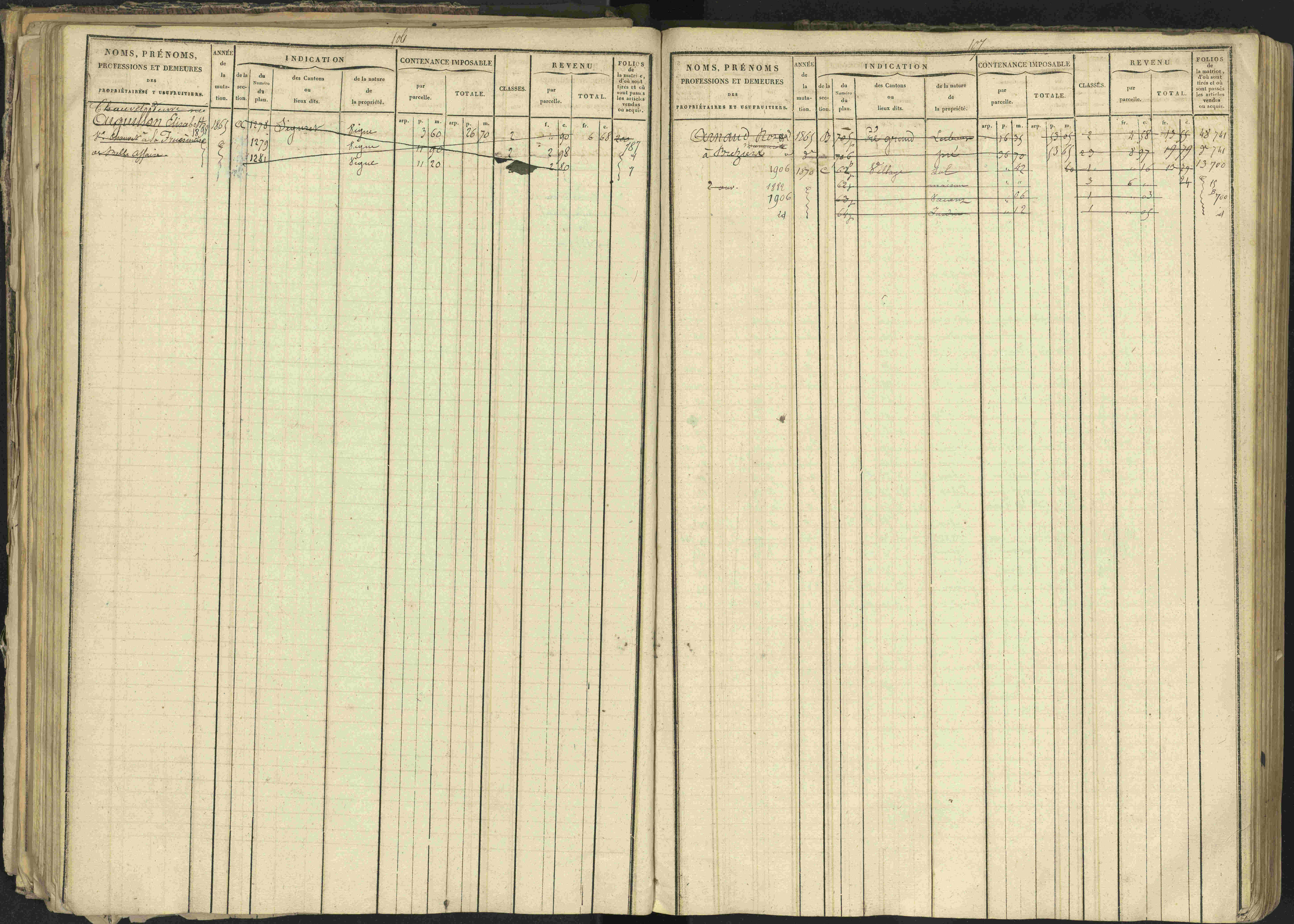 Bréziers - 3 P 273/2 - 3 P 273/2 - Matrice, folios 1-640. 