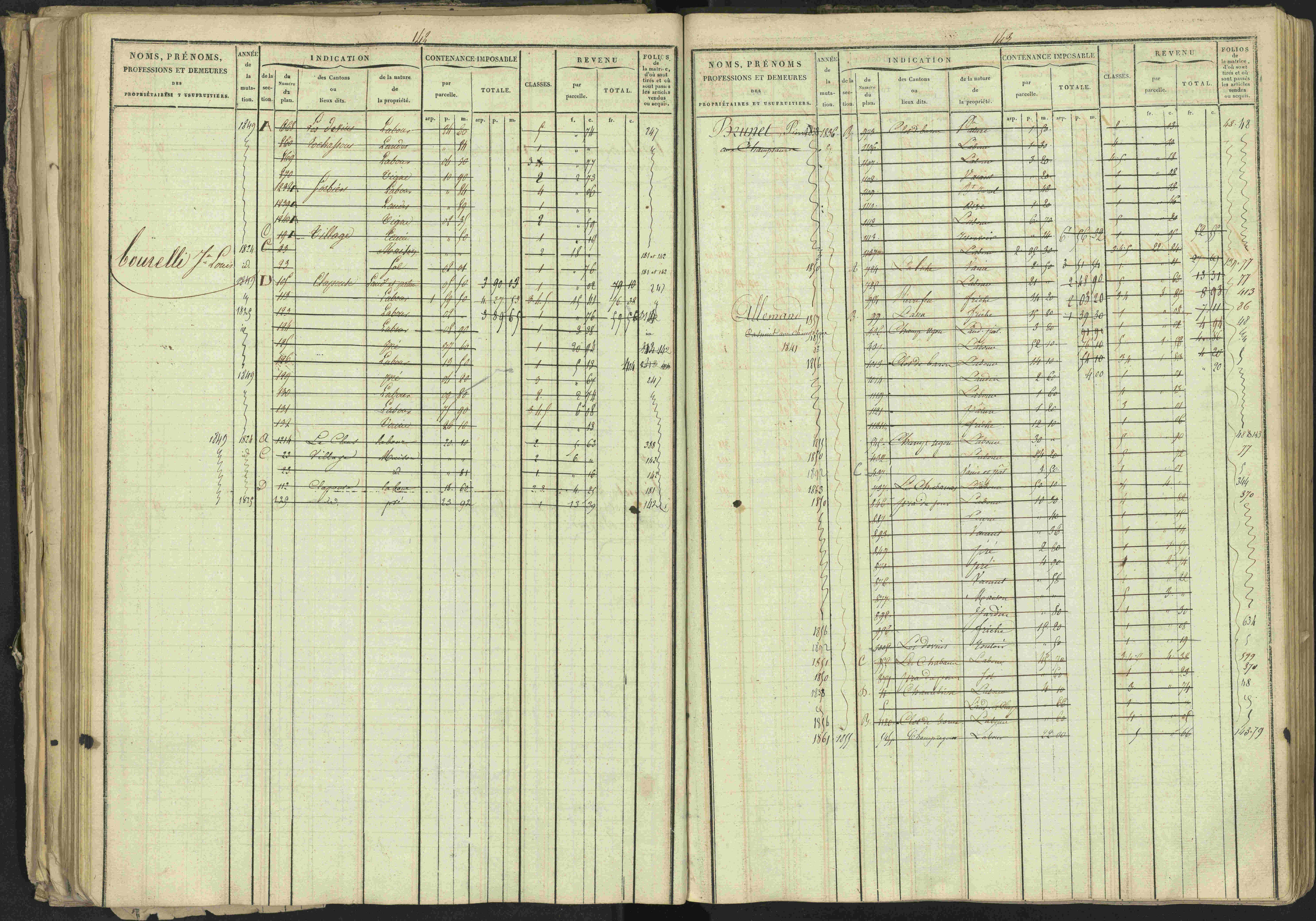 Bréziers - 3 P 273/2 - 3 P 273/2 - Matrice, folios 1-640. 