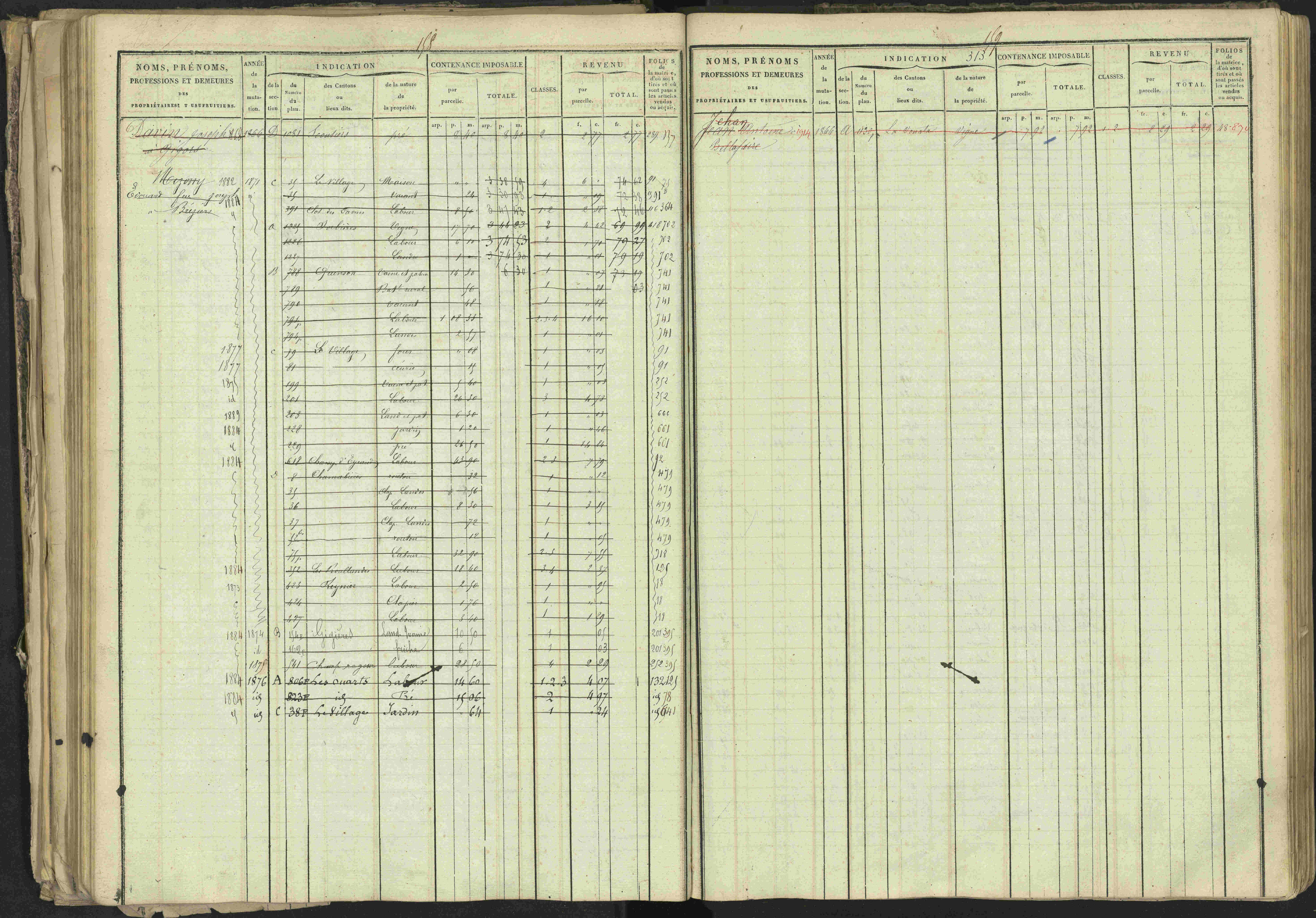 Bréziers - 3 P 273/2 - 3 P 273/2 - Matrice, folios 1-640. 