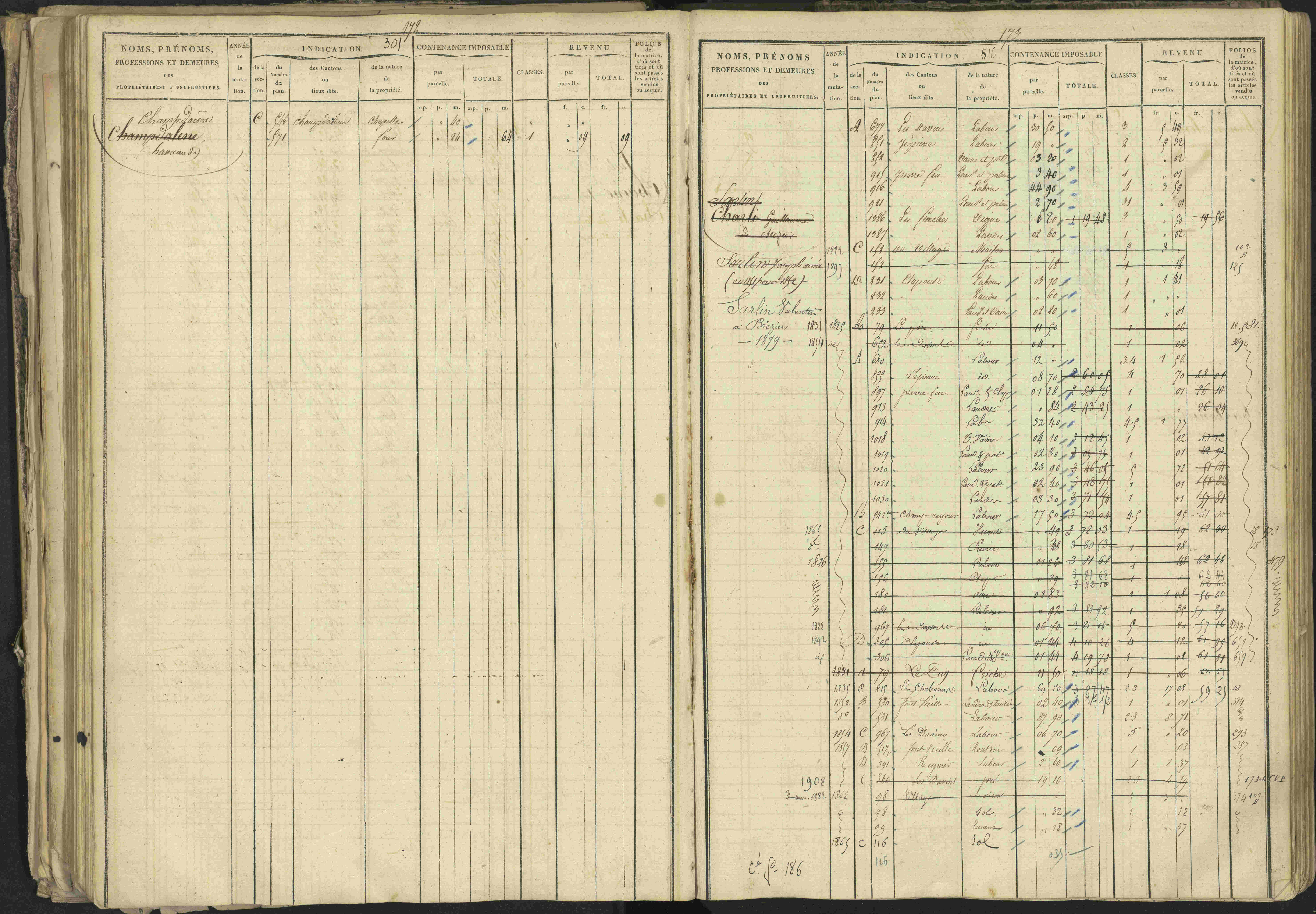 Bréziers - 3 P 273/2 - 3 P 273/2 - Matrice, folios 1-640. 
