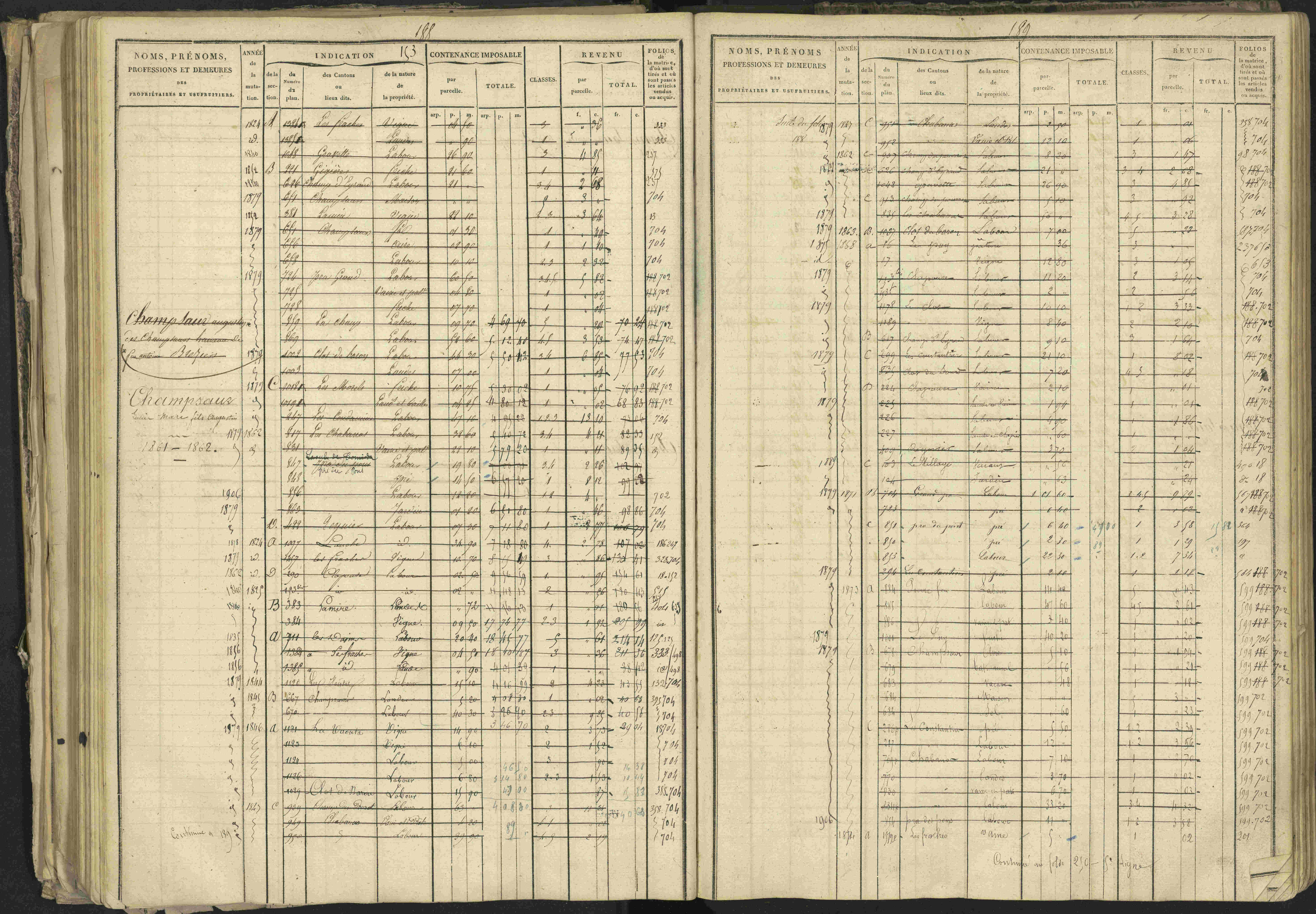 Bréziers - 3 P 273/2 - 3 P 273/2 - Matrice, folios 1-640. 