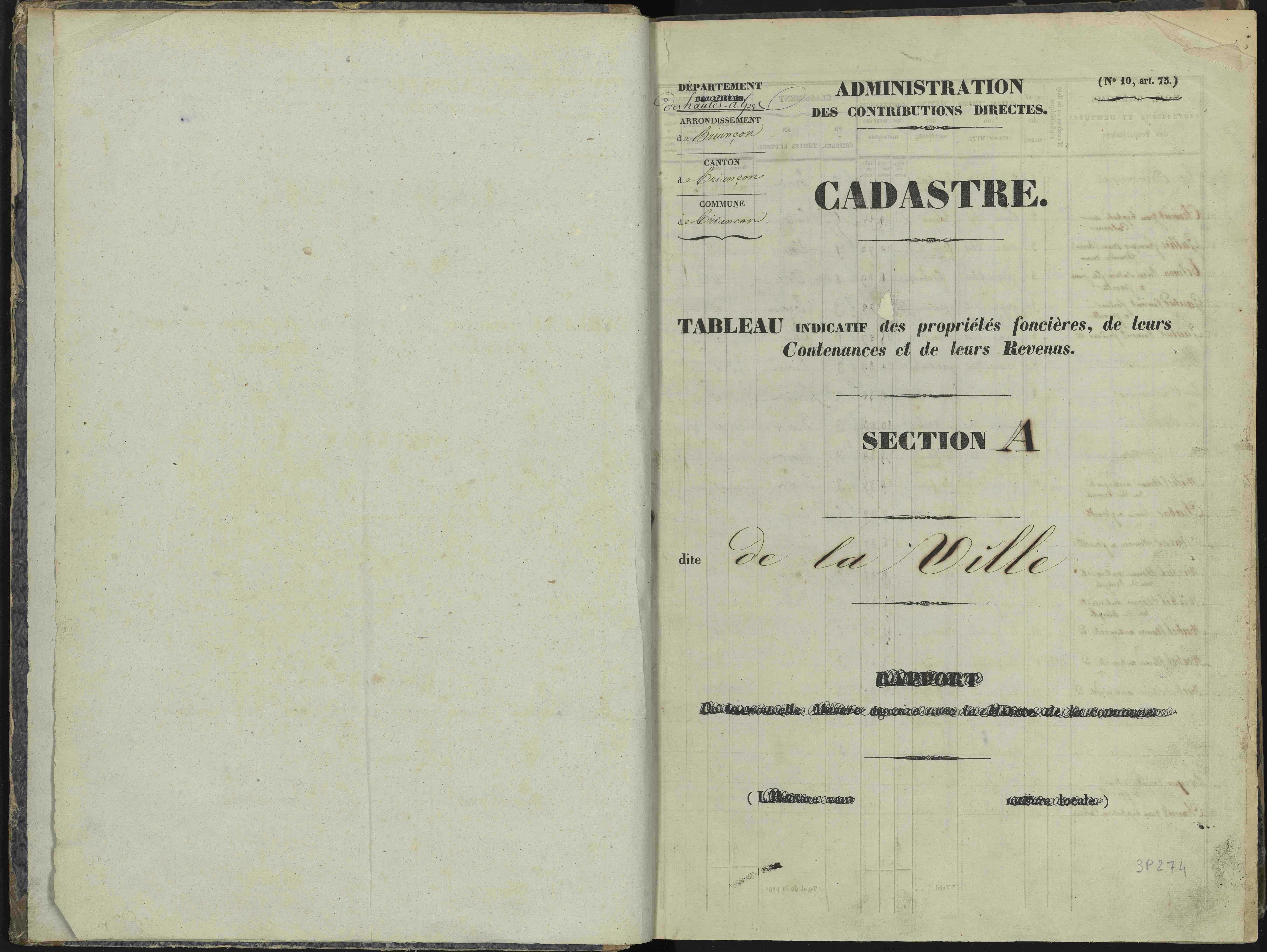 Briançon - 3 P 281/1 - 3 P 281/1 - Section A 
