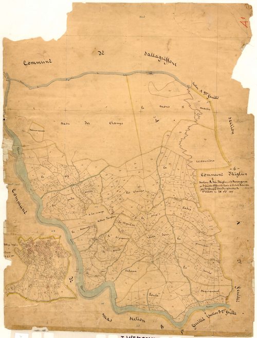 Aiglun et Vascougnes. - Plan de section, A1