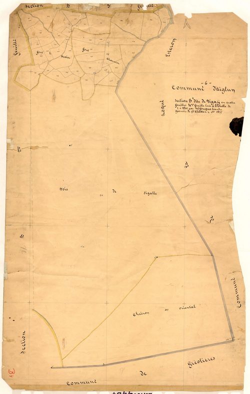 Végay. - Plan de section, B4