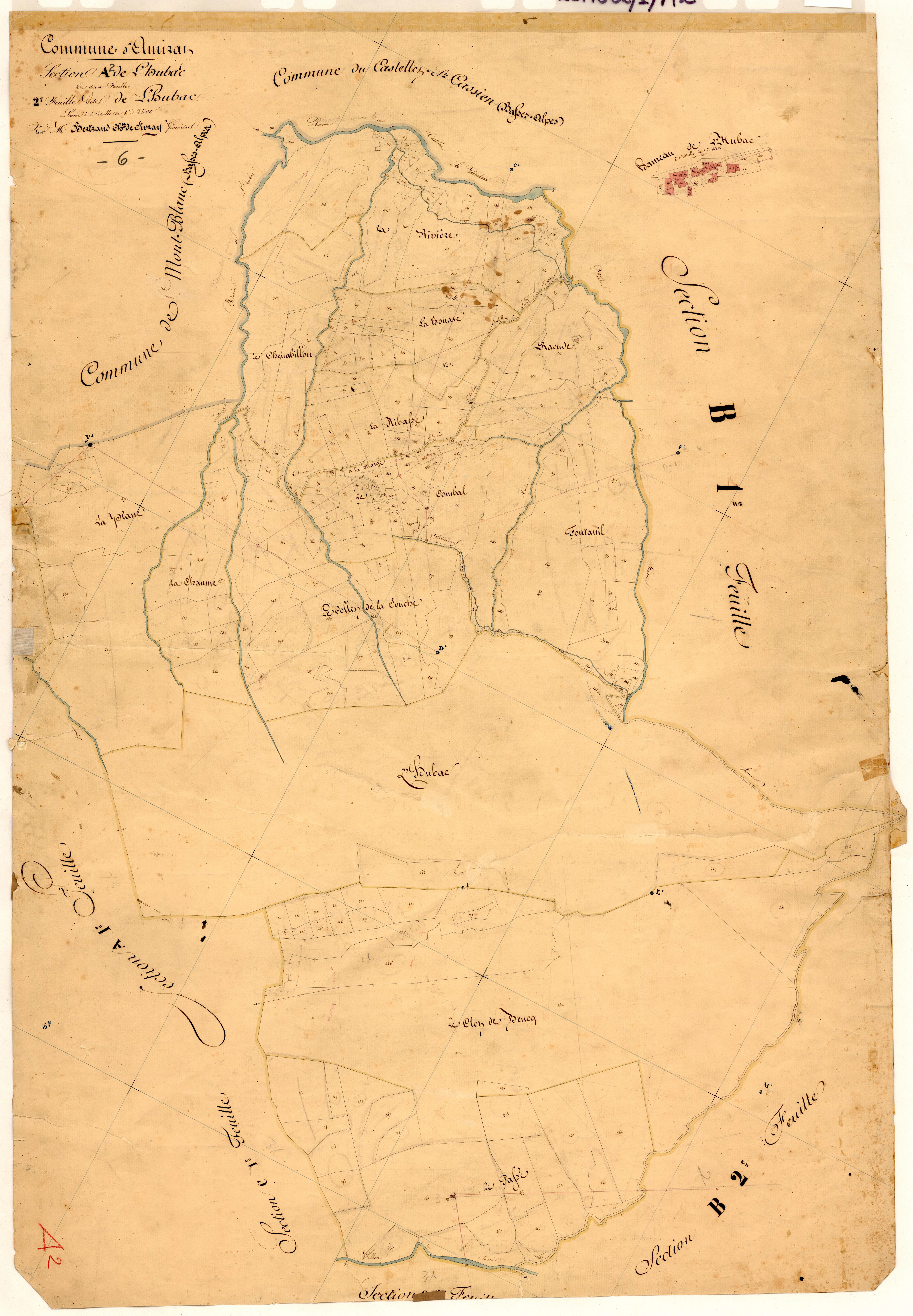 L'Hubac, l'Hubac. - Plan de section, A2
