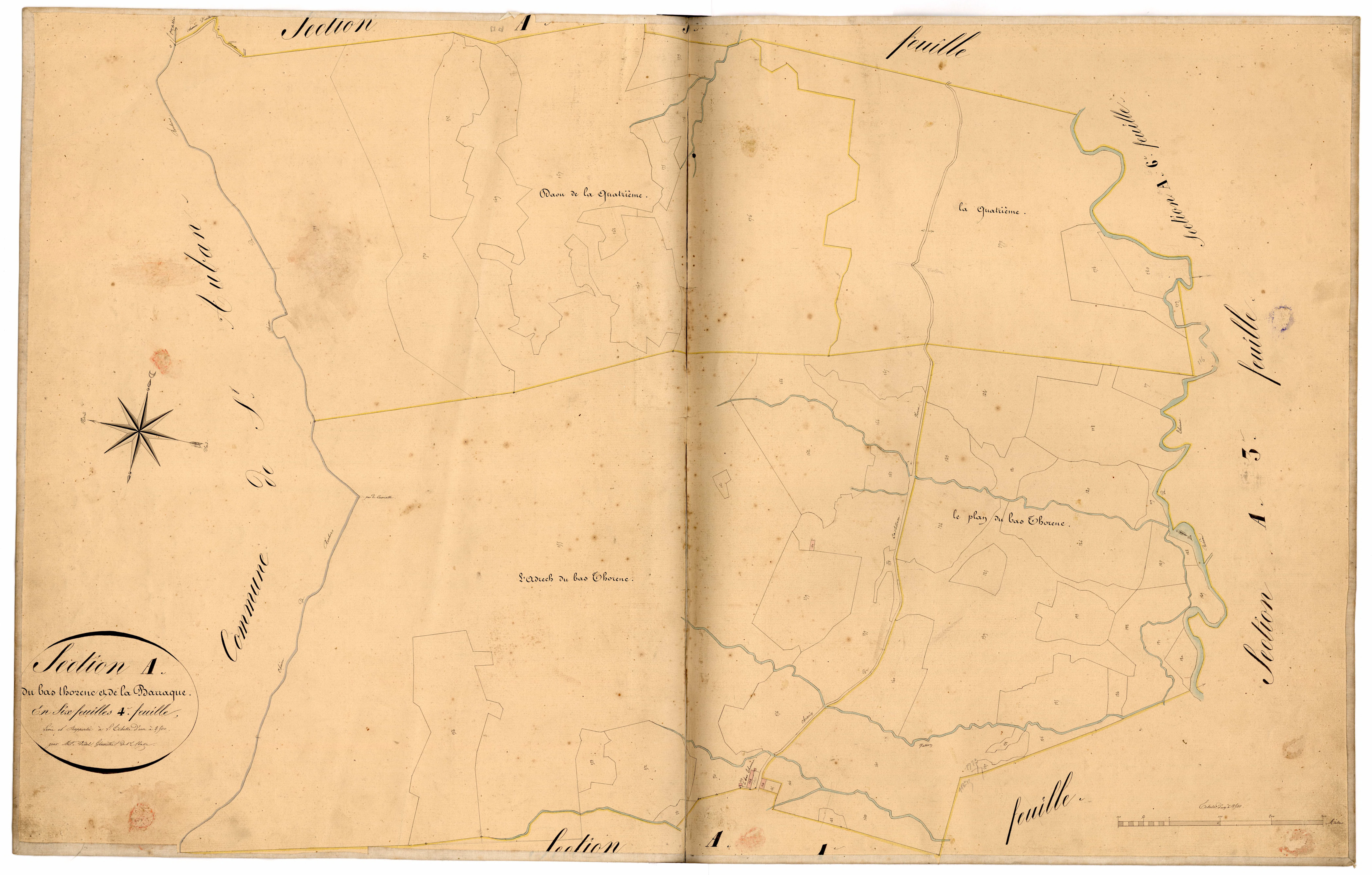 Le Bas Thorenc et la Barraque, la Quatrième. - Plan de section, A4