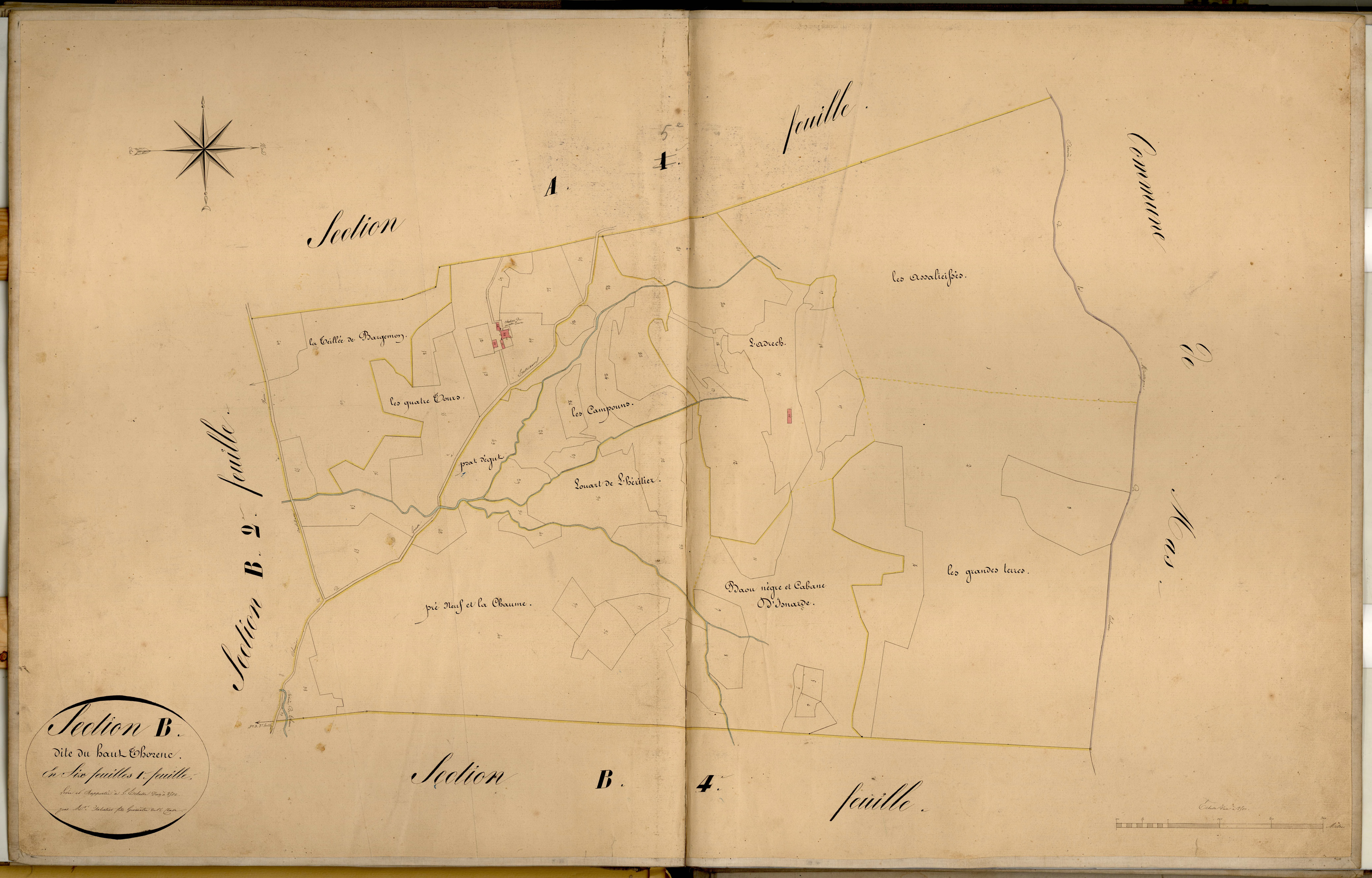 Le Haut Thorenc. - Plan de section, B1