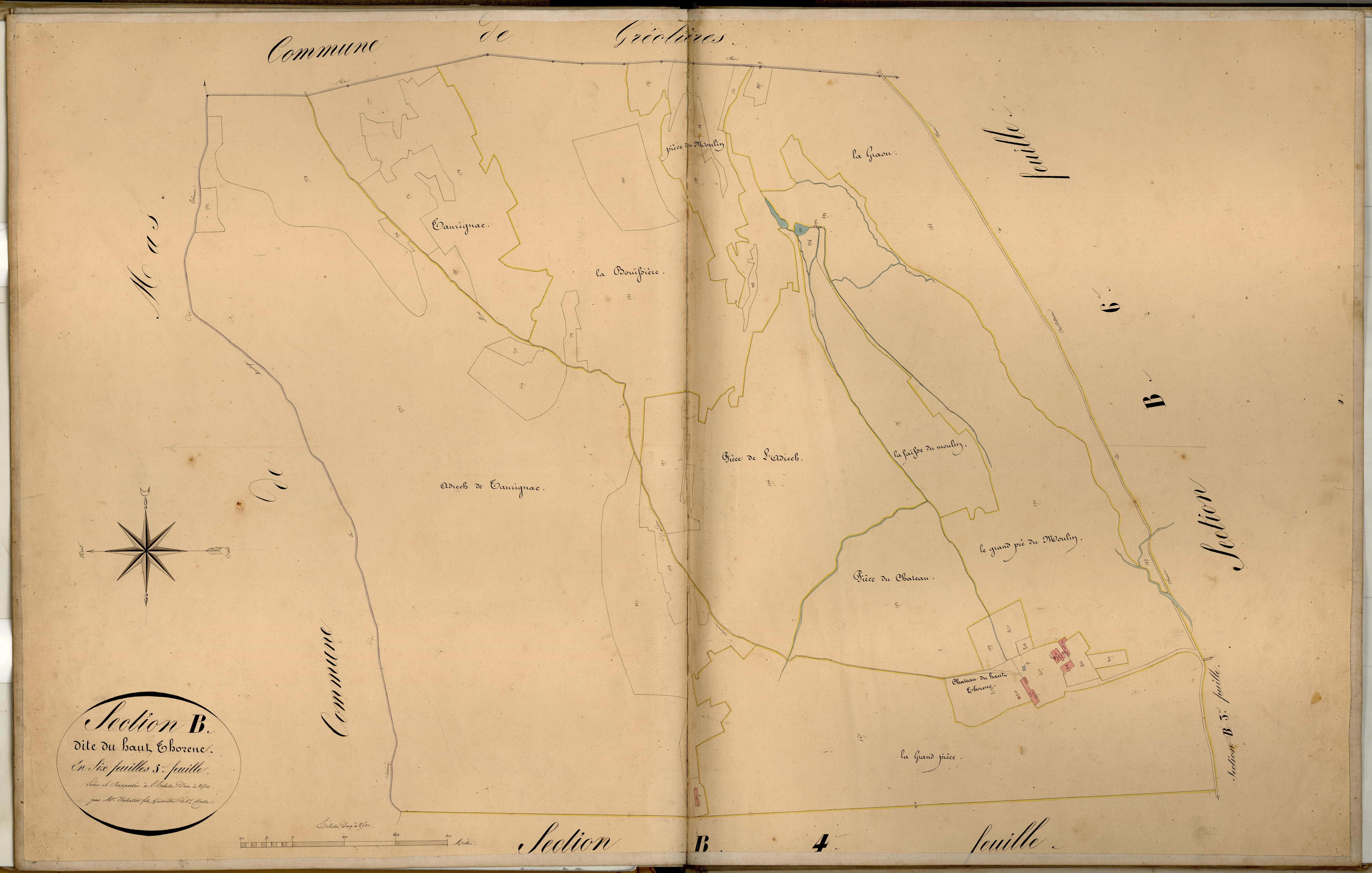 Le Haut Thorenc. - Plan de section, B5