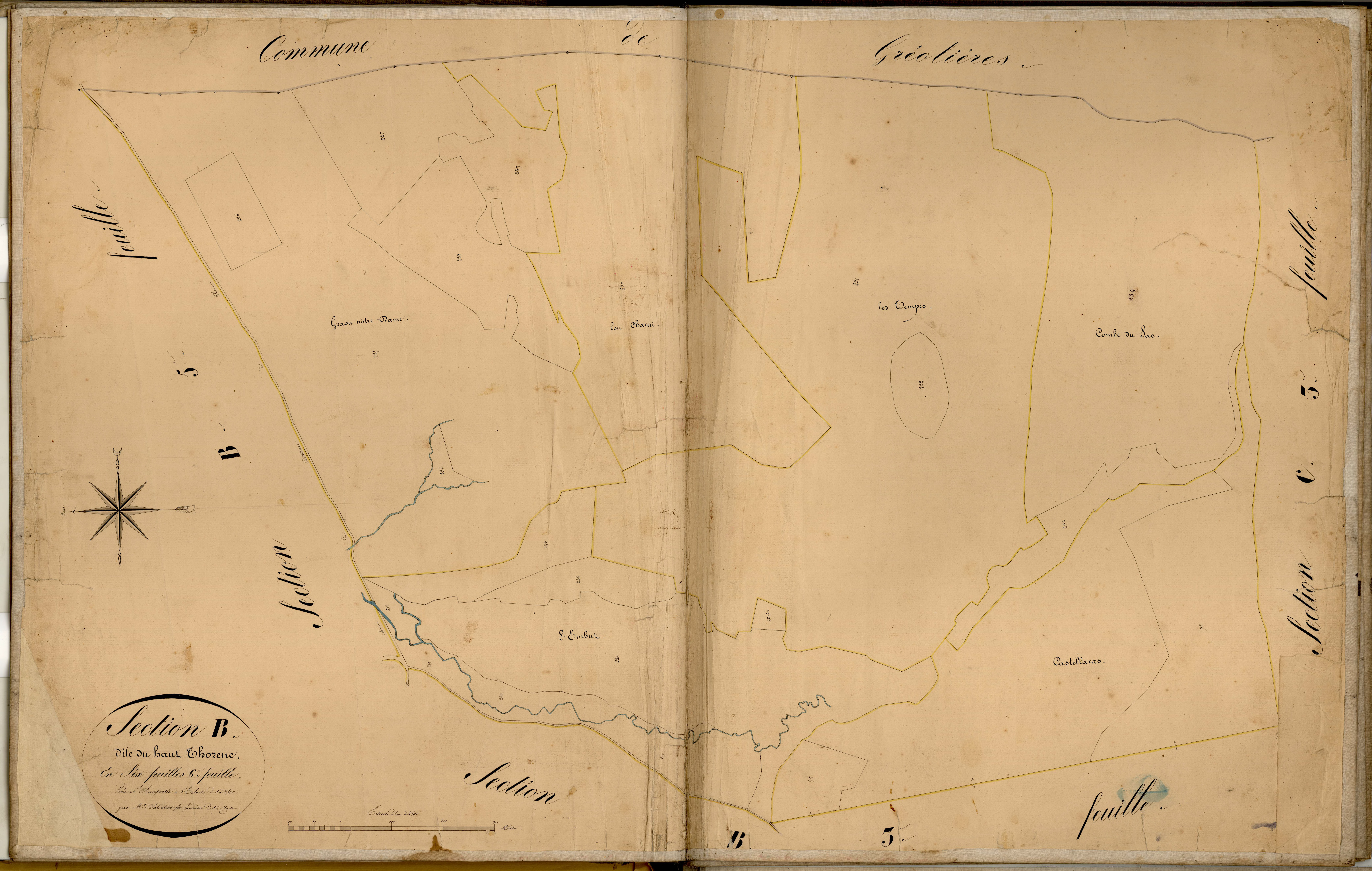 Le Haut Thorenc. - Plan de section, B6