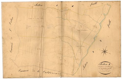 Le Bas Thorenc et la Barraque, Saint-Jean. - Plan de section, A1