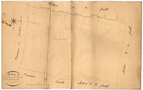 Le Bas Thorenc et la Barraque, l'Hubac du Bas Thorenc. - Plan de section, A2