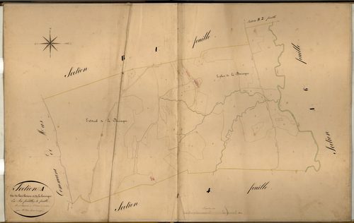 Le Bas Thorenc et la Barraque, la Barraque. - Plan de section, A5