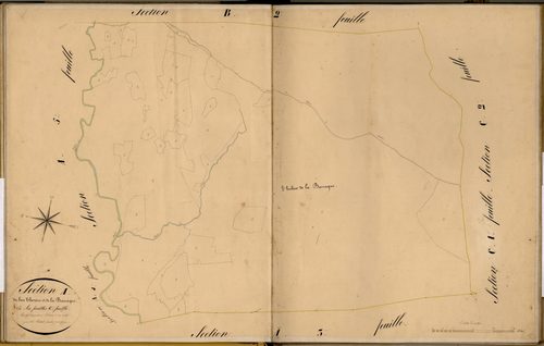 Le Bas Thorenc et la Barraque, l'Hubac de la Barraque. - Plan de section, A6