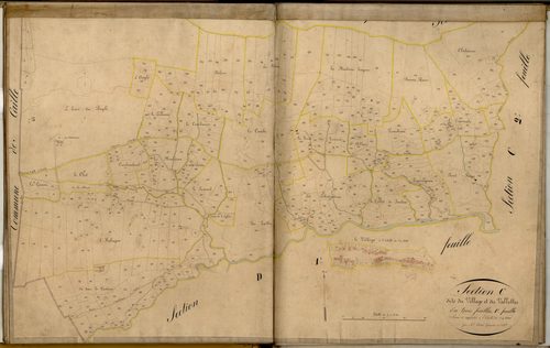 Le Village et les Valettes, le Village. - Plan de section, C1