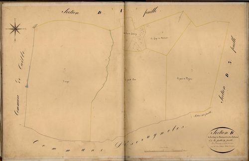La Gorge de Bertrand et le Cabreiret, l'Aups. - Plan de section, D2