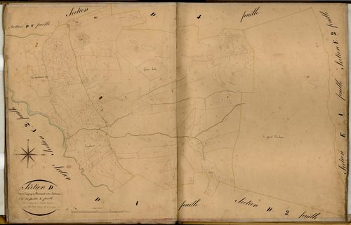 La Gorge de Bertrand et le Cabreiret. - Plan de section, D3