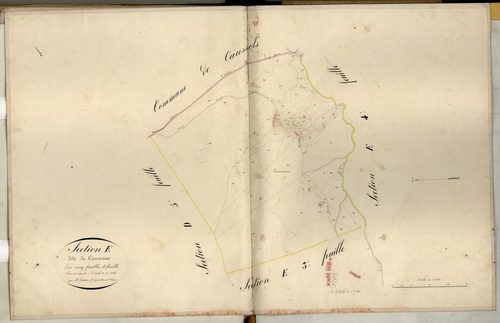 Cannaux. - Plan de section, E5