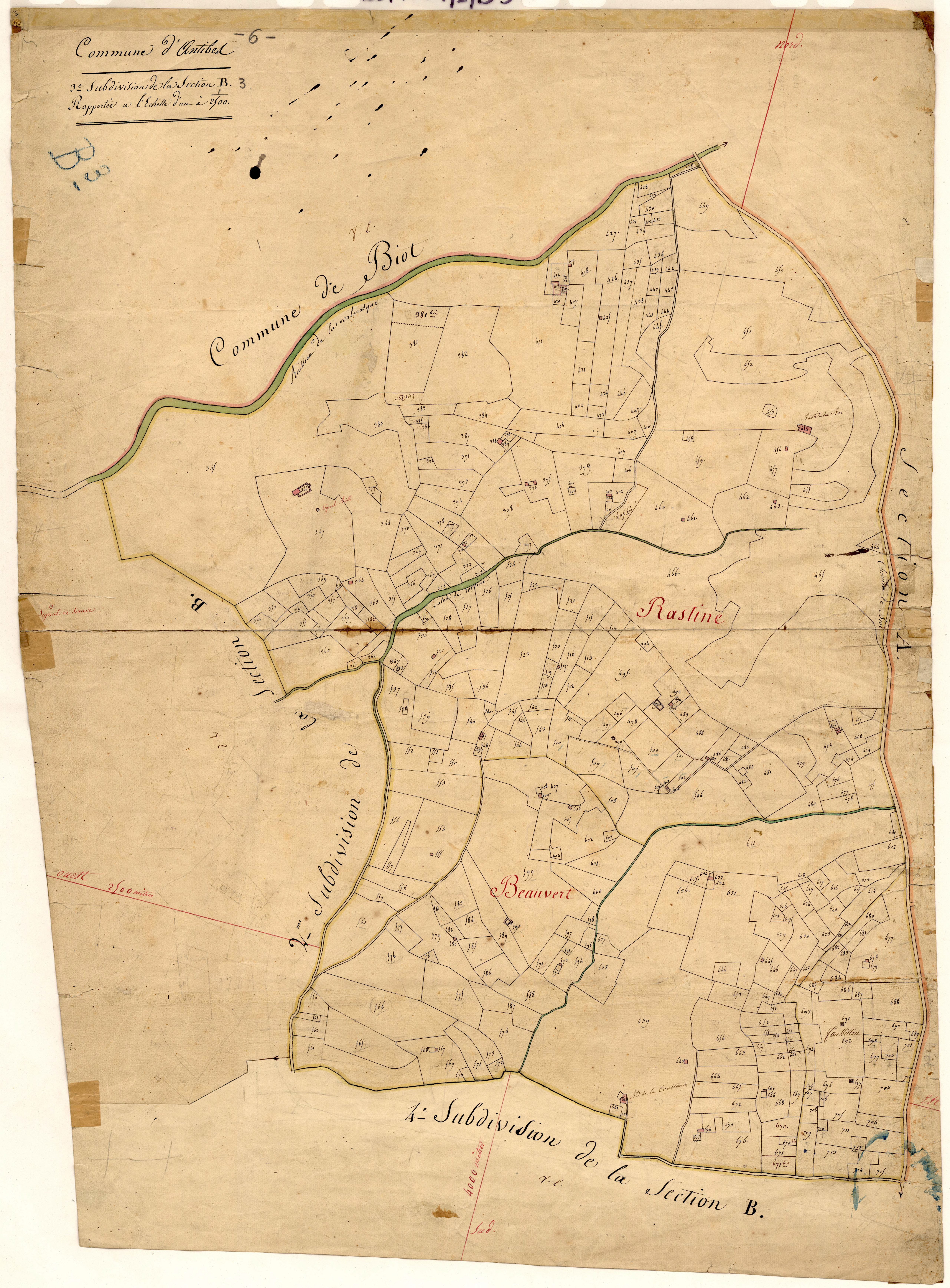 Saint-Claude. - Plan de section, B3