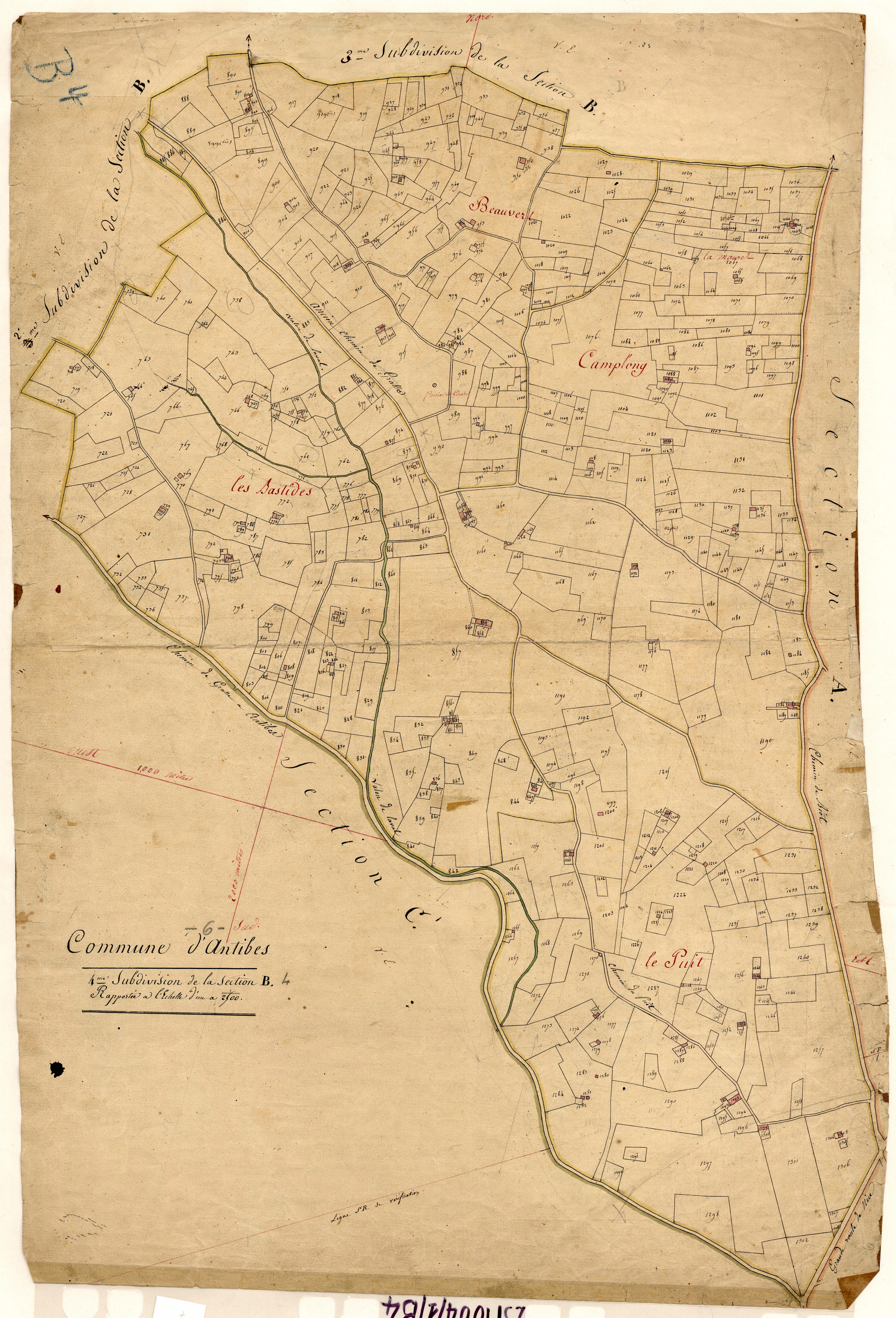 Saint-Claude. - Plan de section, B4
