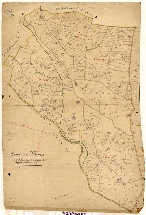 Saint-Claude. - Plan de section, B4
