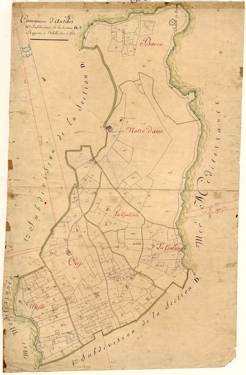 Le Cap. - Plan de section, D3