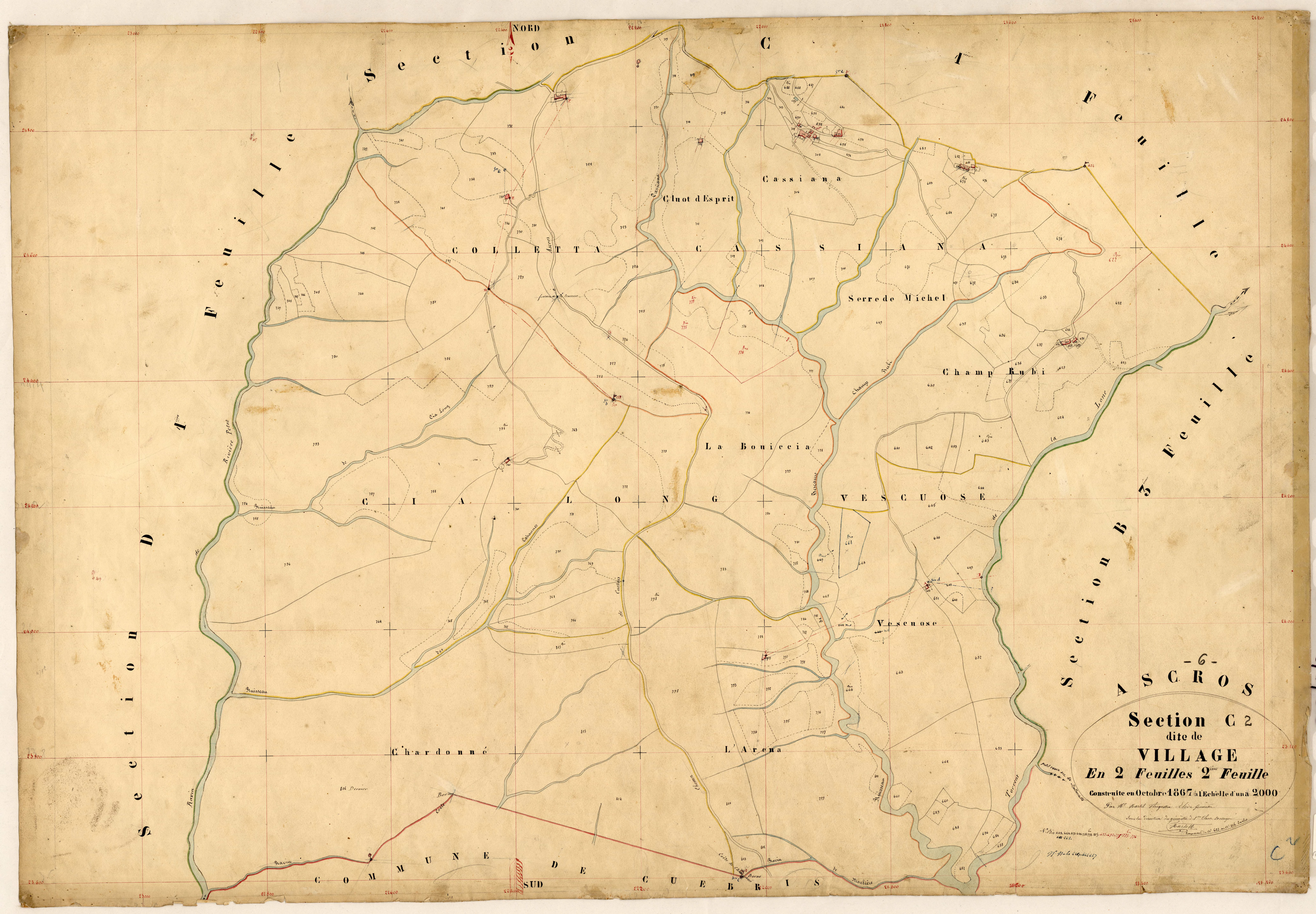 Village. - Plan de section, C2