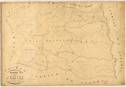 Les Crottes. - Plan de section, B2