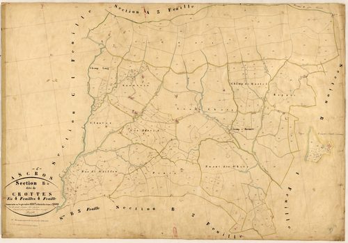 Les Crottes. - Plan de section, B4