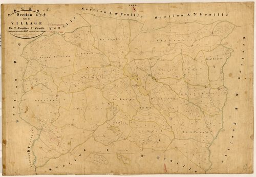Village. - Plan de section, C1
