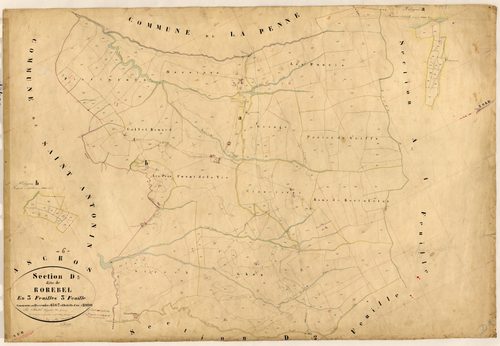 Rorebel. - Plan de section, D3