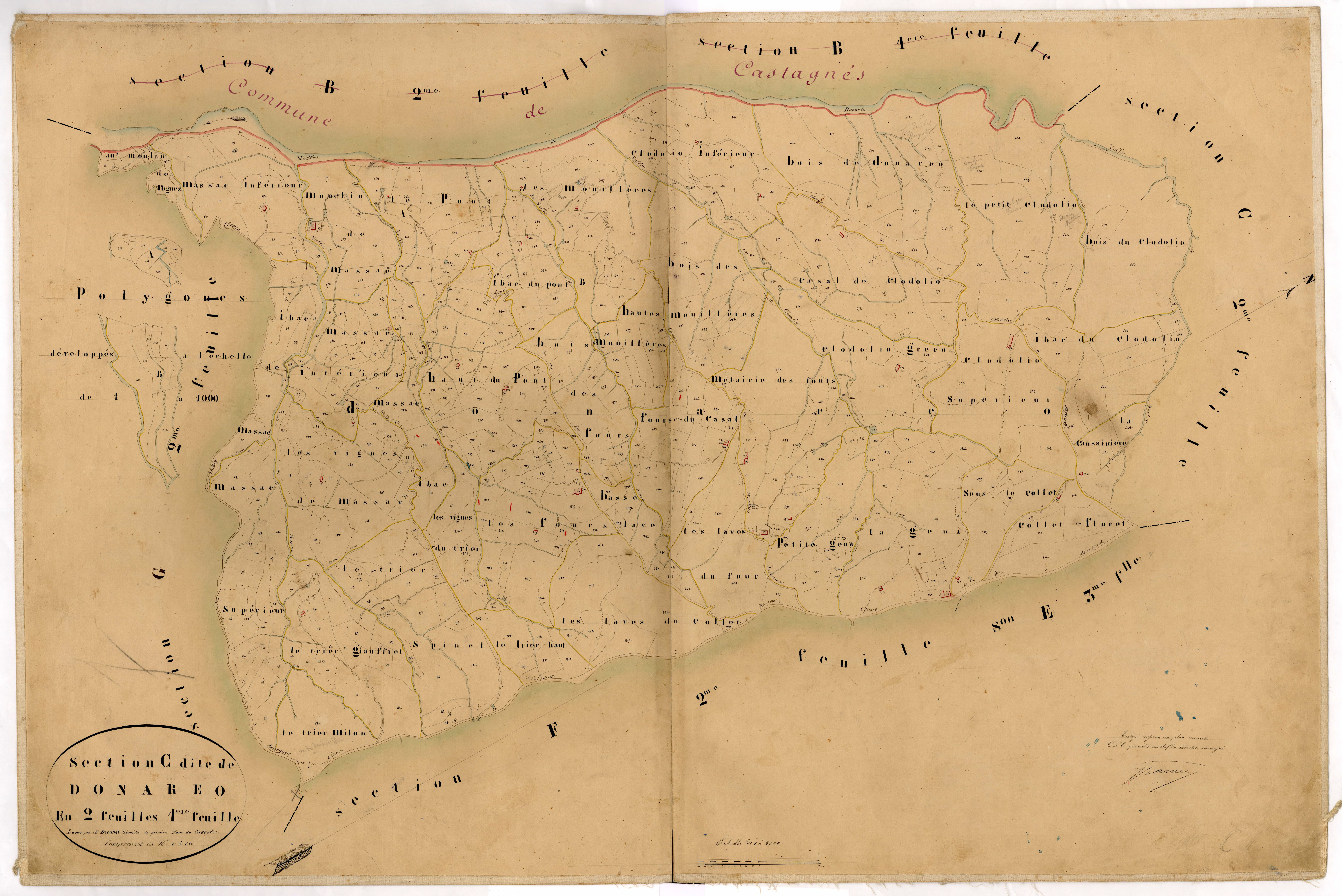 Donareo. - Plan de section, C1