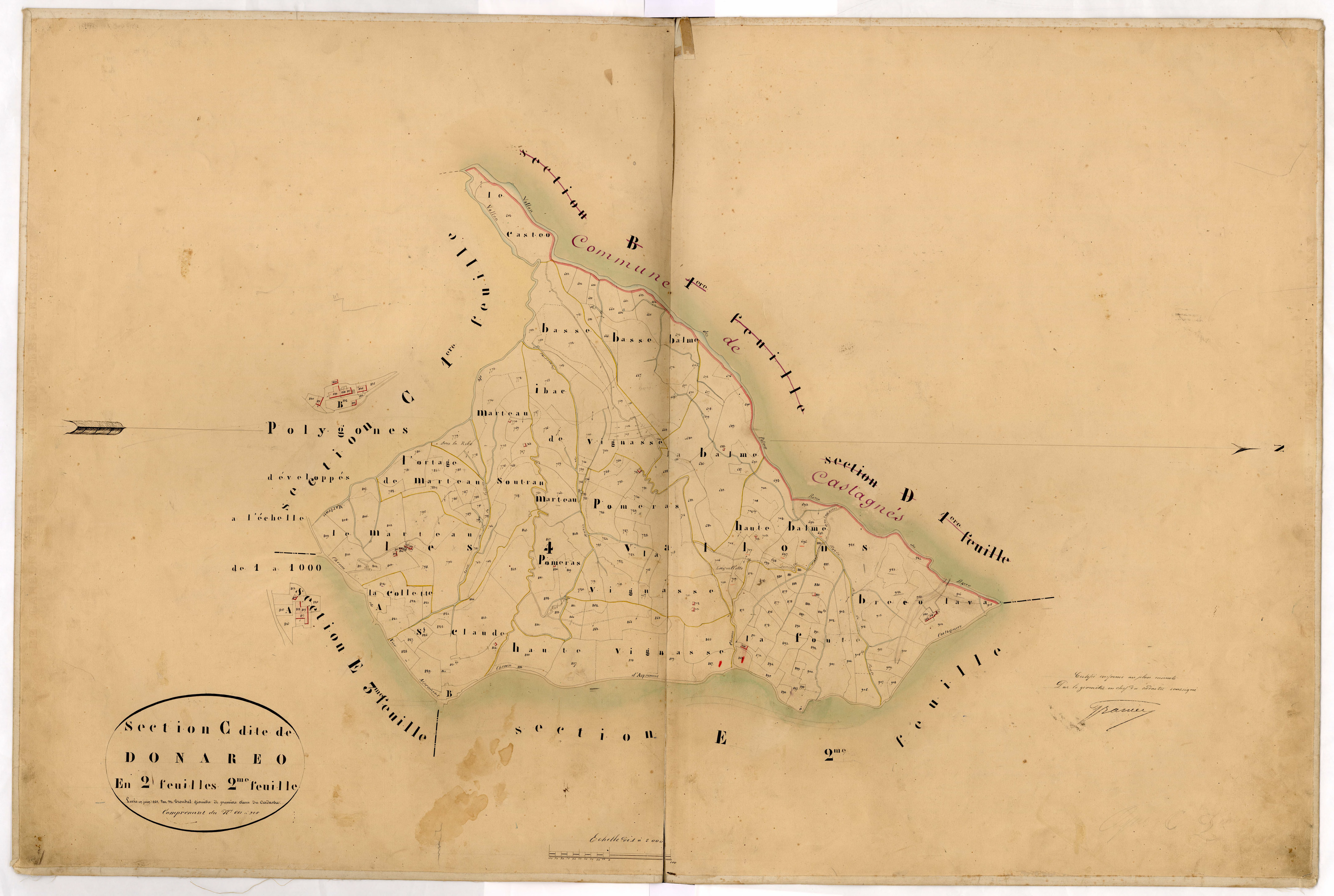 Donareo. - Plan de section, C2
