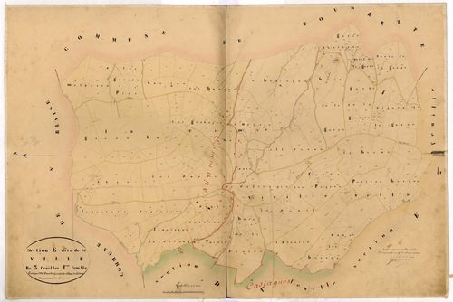 La Ville. - Plan de section, E1
