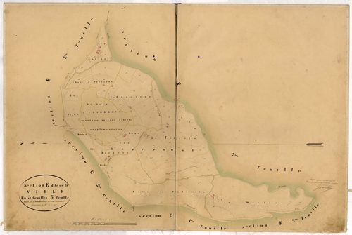 La Ville. - Plan de section, E3