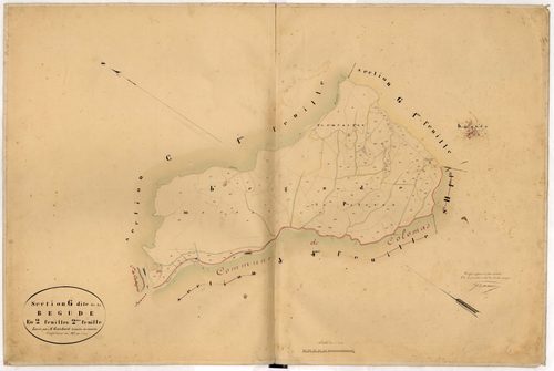 La Bégude. - Plan de section, G2