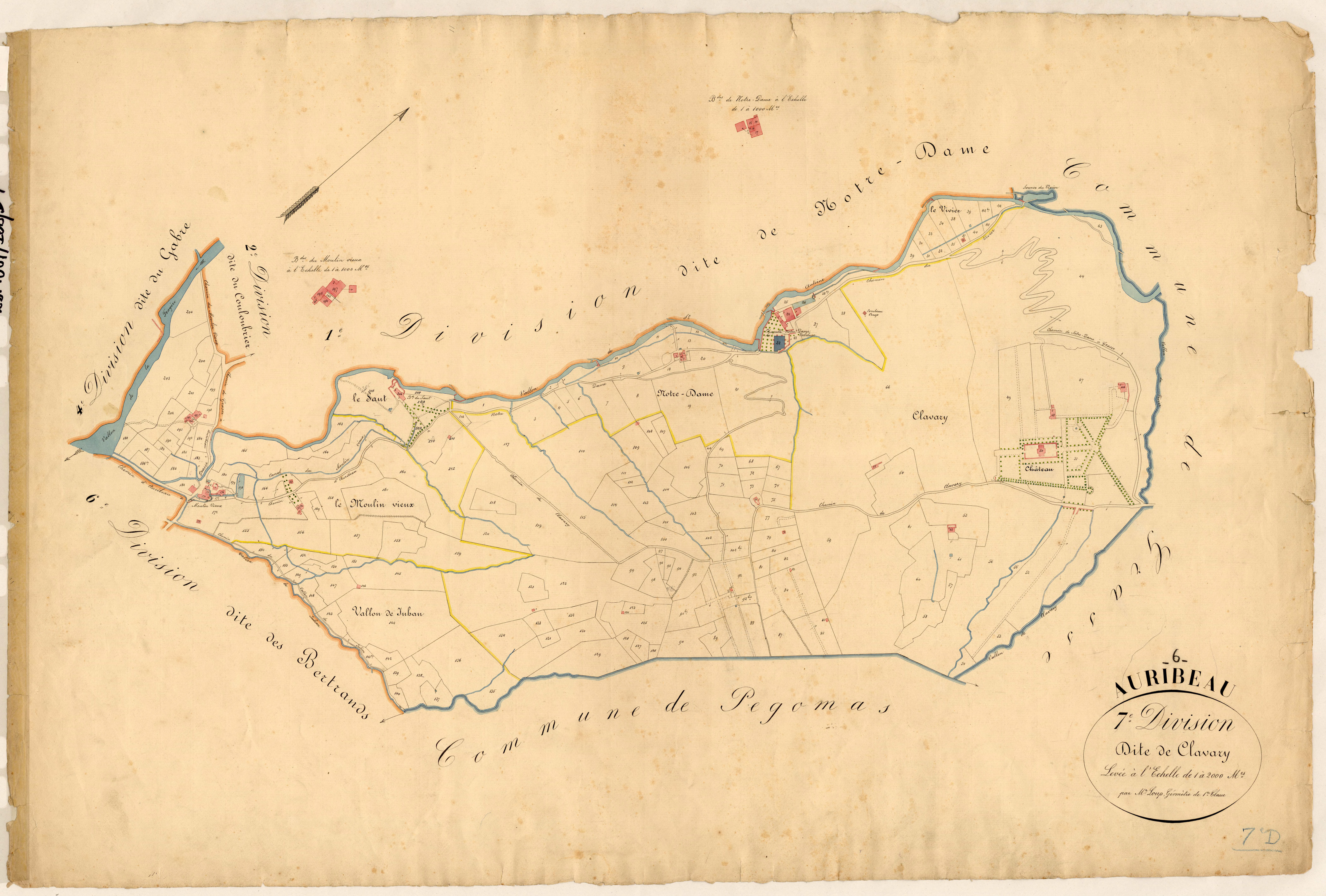 Clavary. - Plan de section, 7
