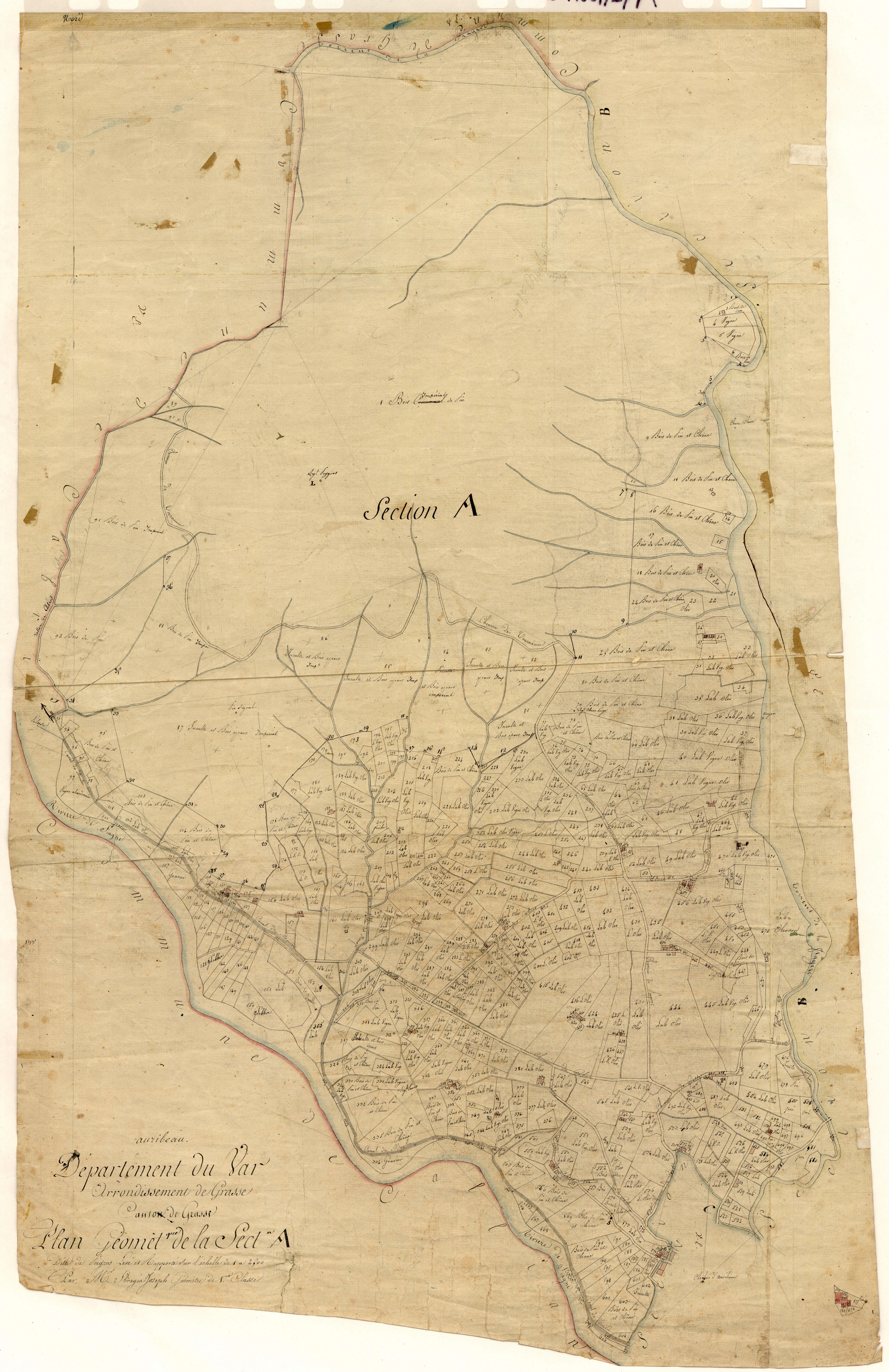Peigros. - Plan de section, A