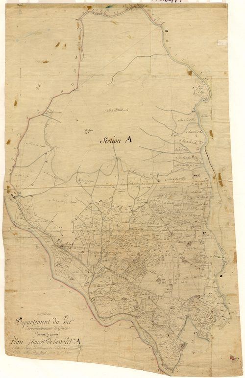 Peigros. - Plan de section, A