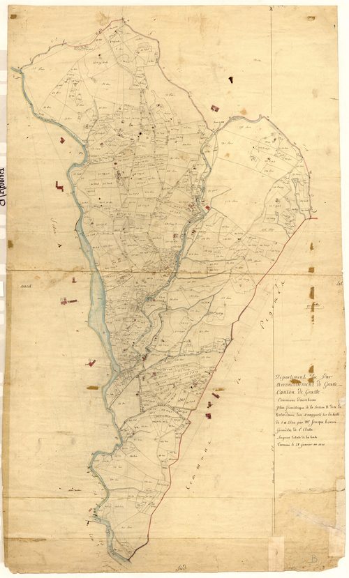 Notre-Dame. - Plan de section, B