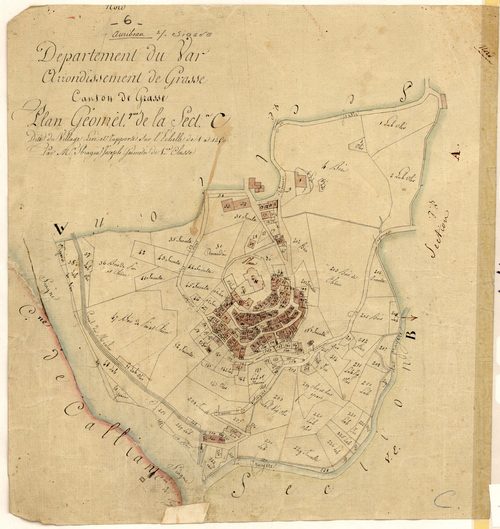 Village. - Plan de section, C