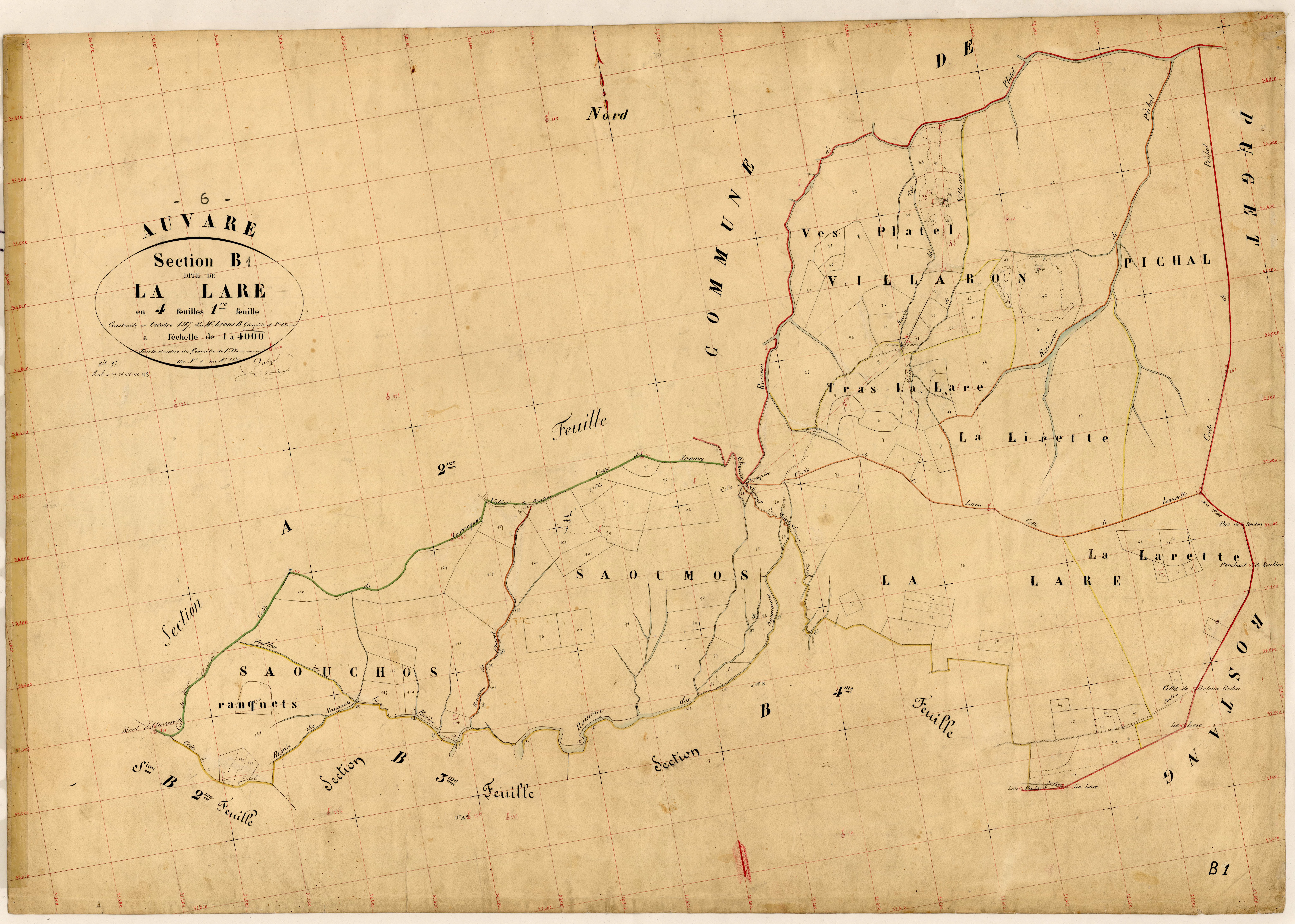 La Lare. - Plan de section, B1