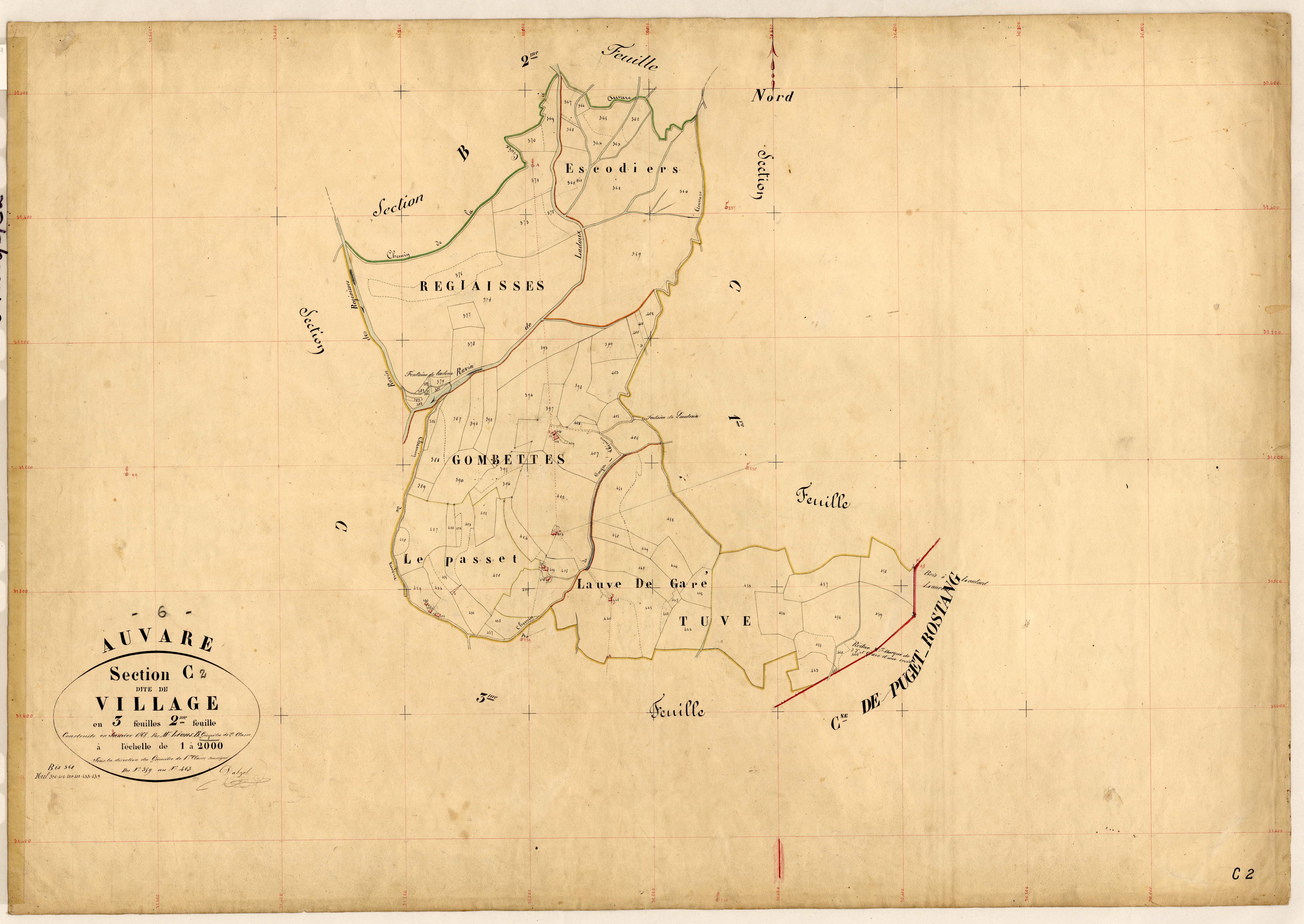 Le Village. - Plan de section, C2