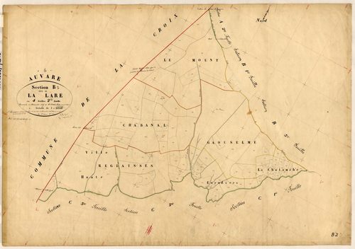La Lare. - Plan de section, B2